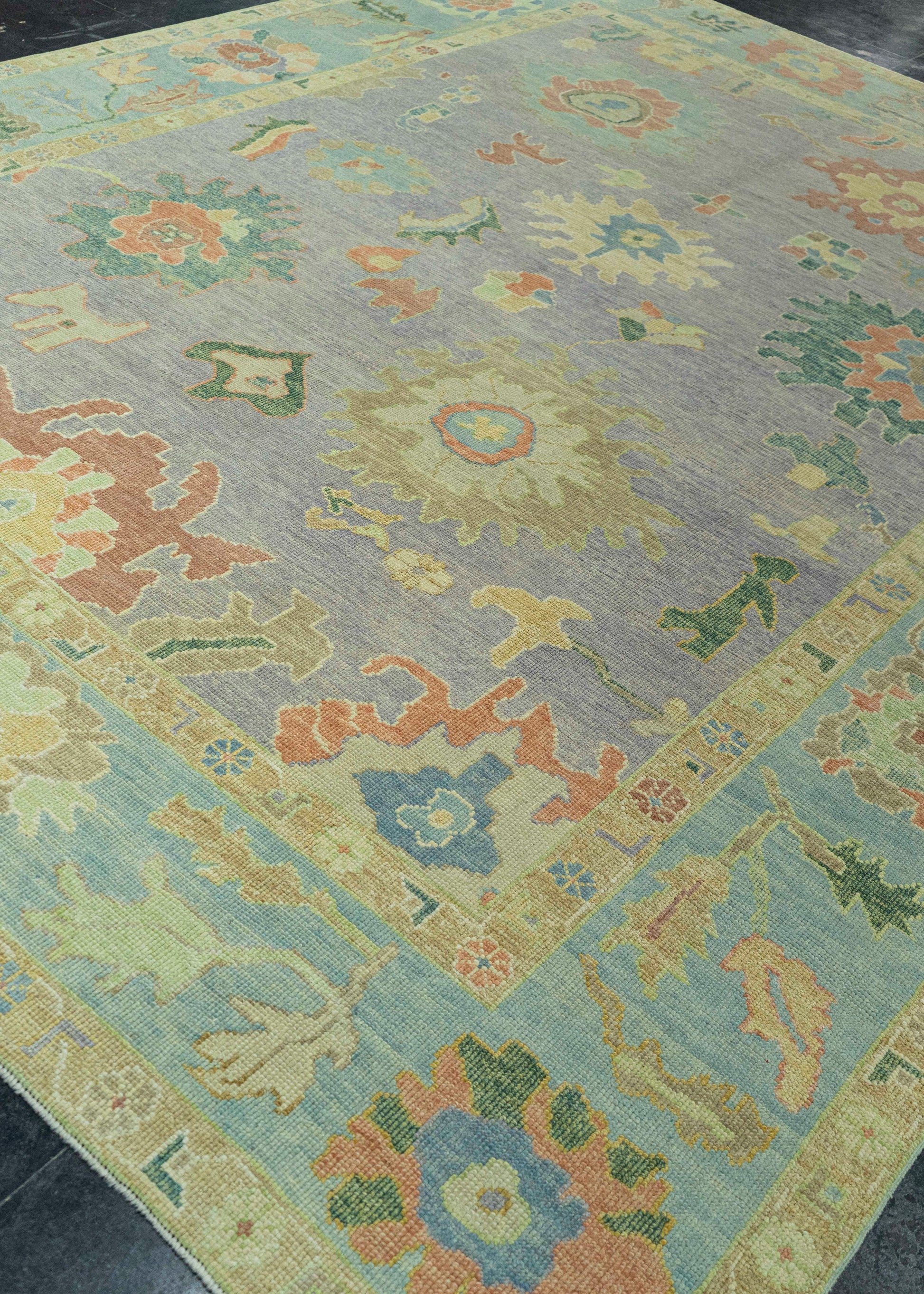 Turkish Oushak Rug 9'3" x 11'11" #19217