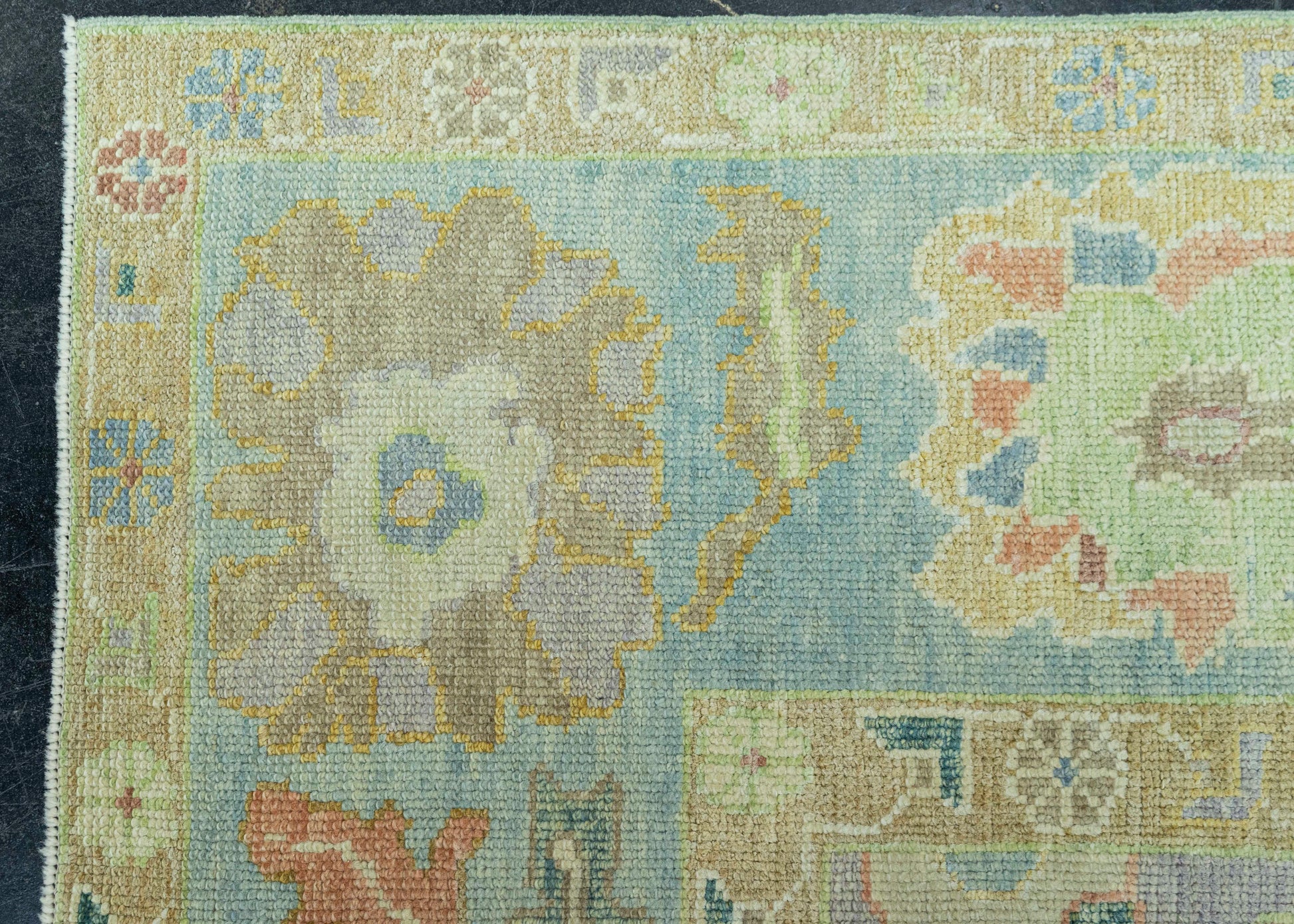 Turkish Oushak Rug 9'3" x 11'11" #19217