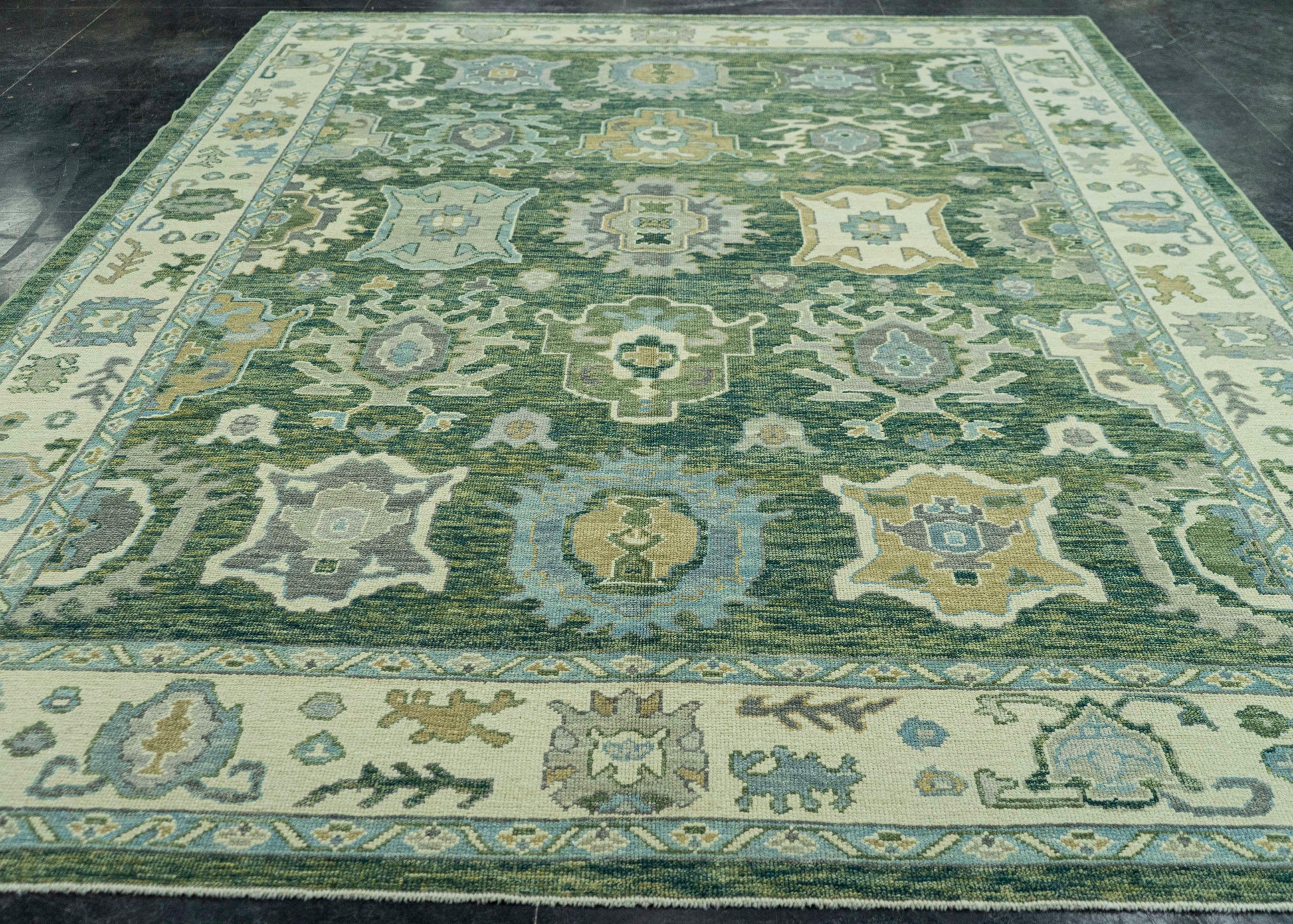 Turkish Oushak Rug 9'4" x 12'4" #20102