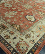 Turkish Oushak Old Wool Rug  9'3" x 11'11" #30136