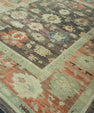 Turkish Oushak Old Wool Rug  9'3" x 11'9" #30140
