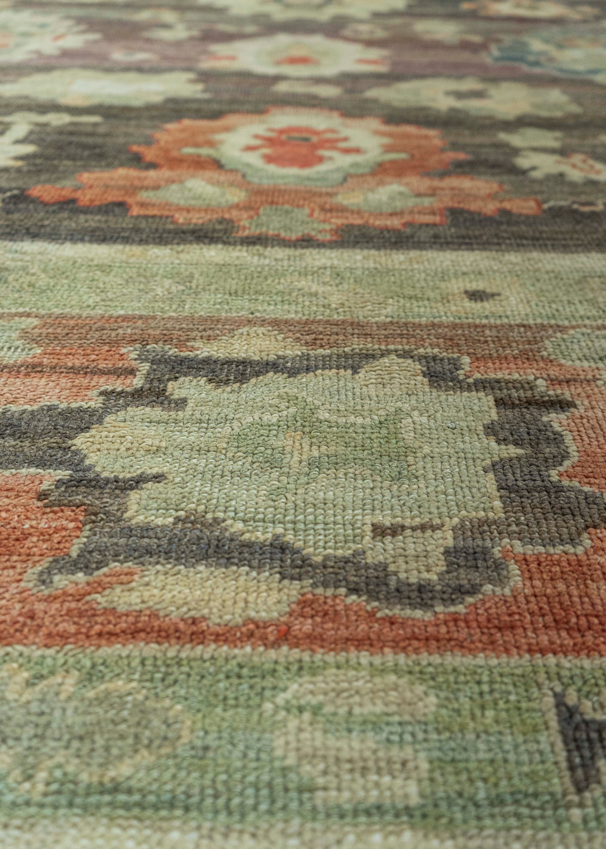 Turkish Oushak Old Wool Rug  9'3" x 11'9" #30140
