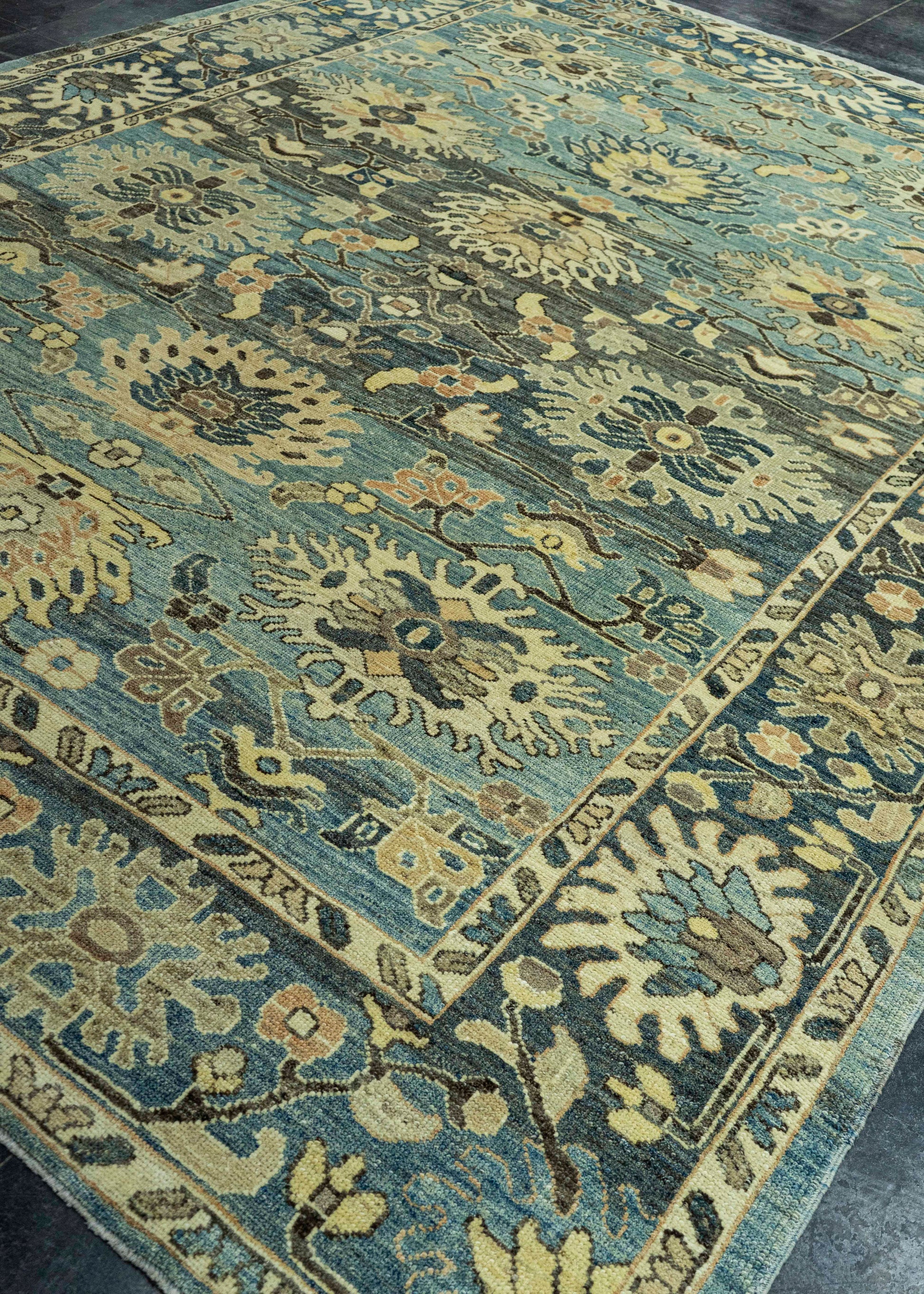 Turkish Oushak Old Wool Rug  9'1" x 12'1" #30145