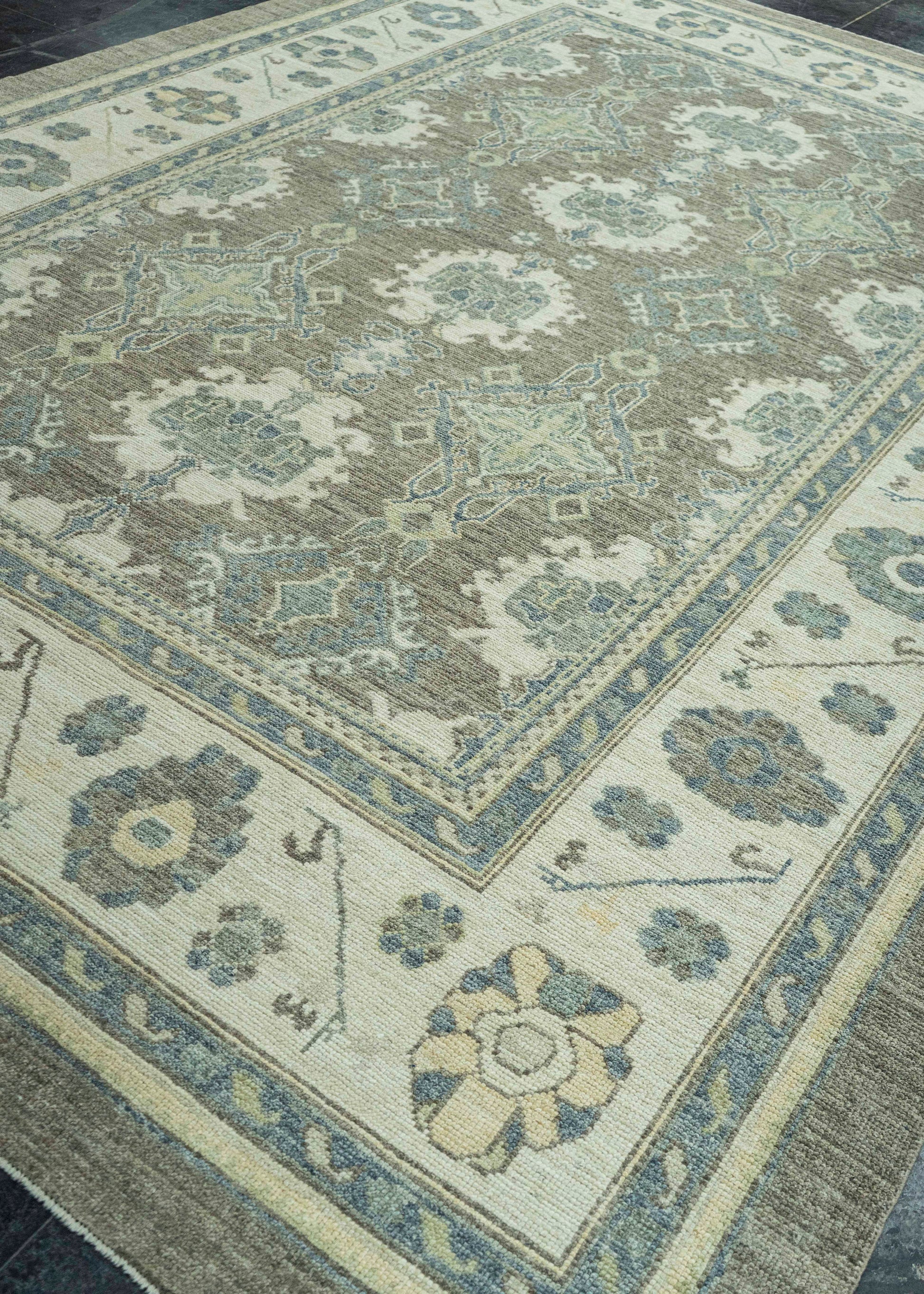 Turkish Oushak Rug 9'1" x 12'11" #19314