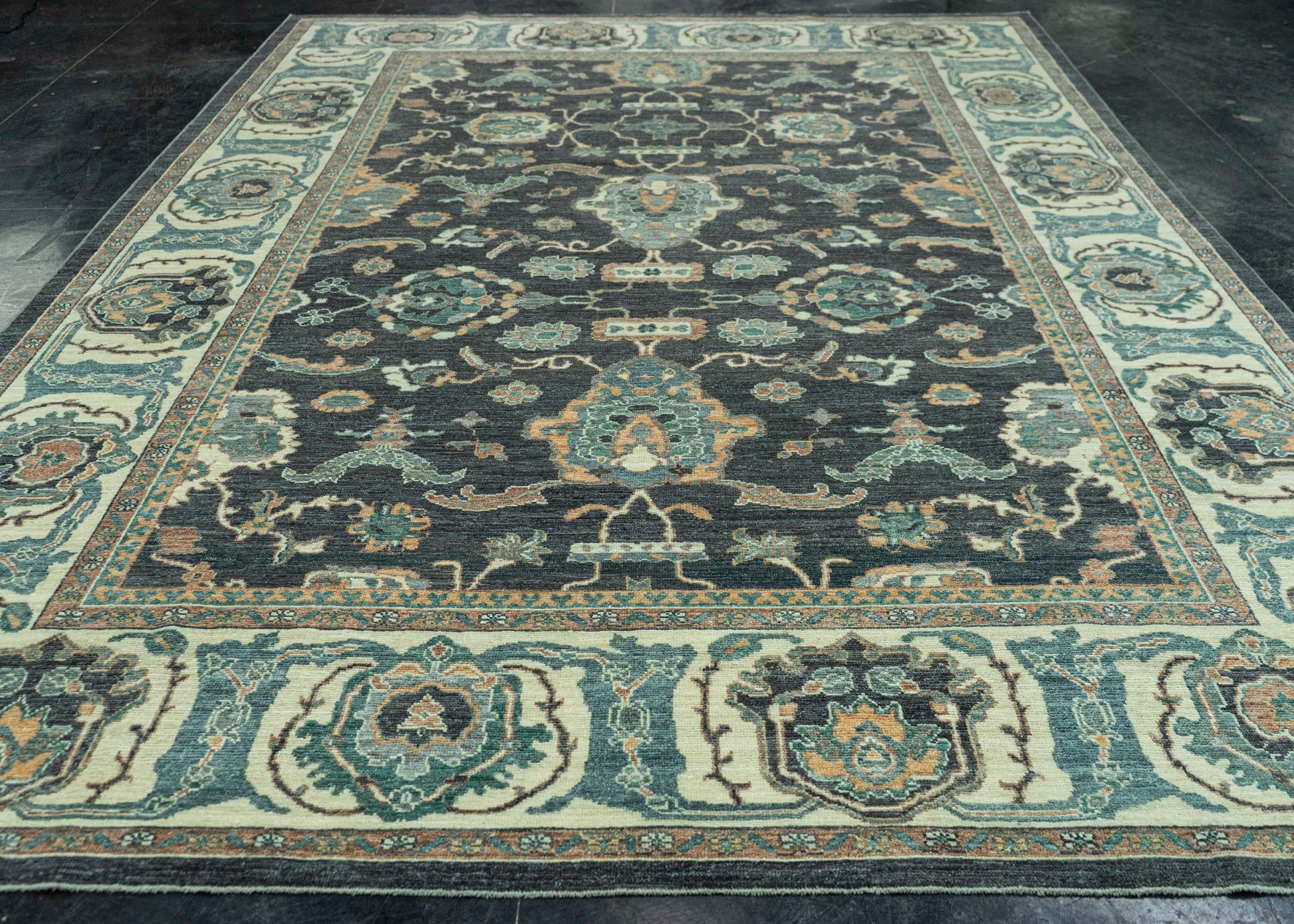Turkish Oushak Antique Look Rug 9'3" x 13'4" #20062
