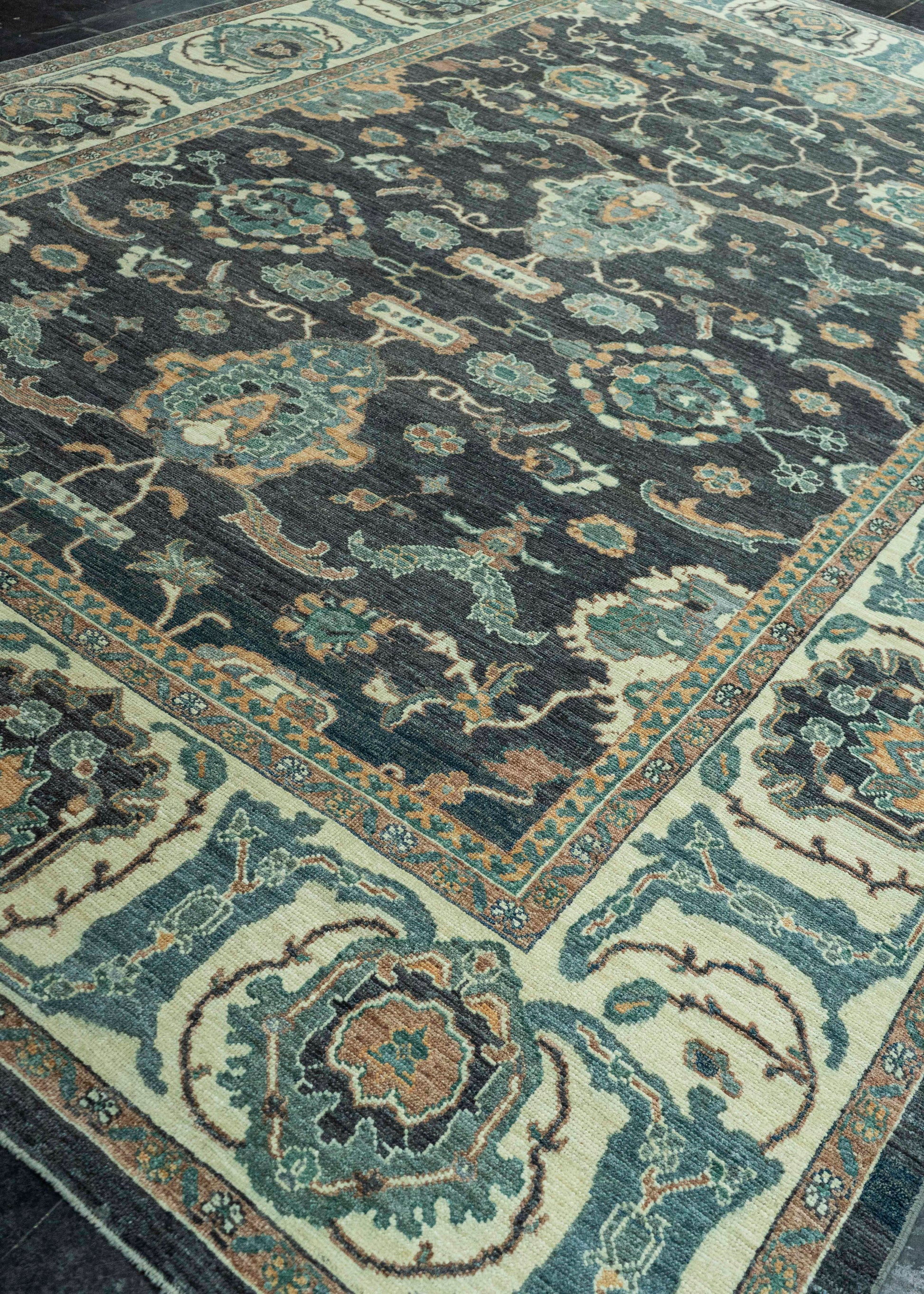Turkish Oushak Antique Look Rug 9'3" x 13'4" #20062