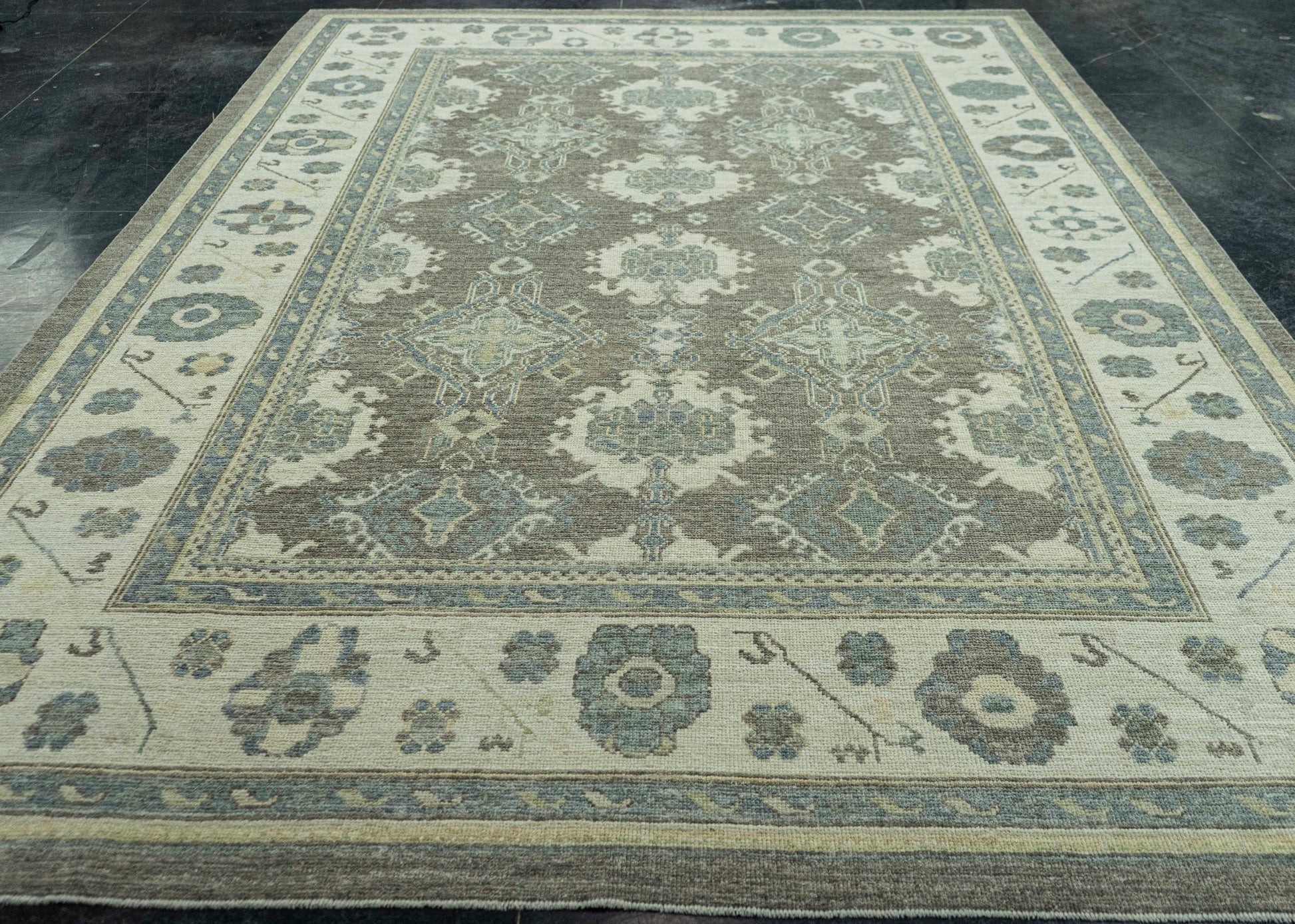 Turkish Oushak Rug 8'9" x 12'8" #19380