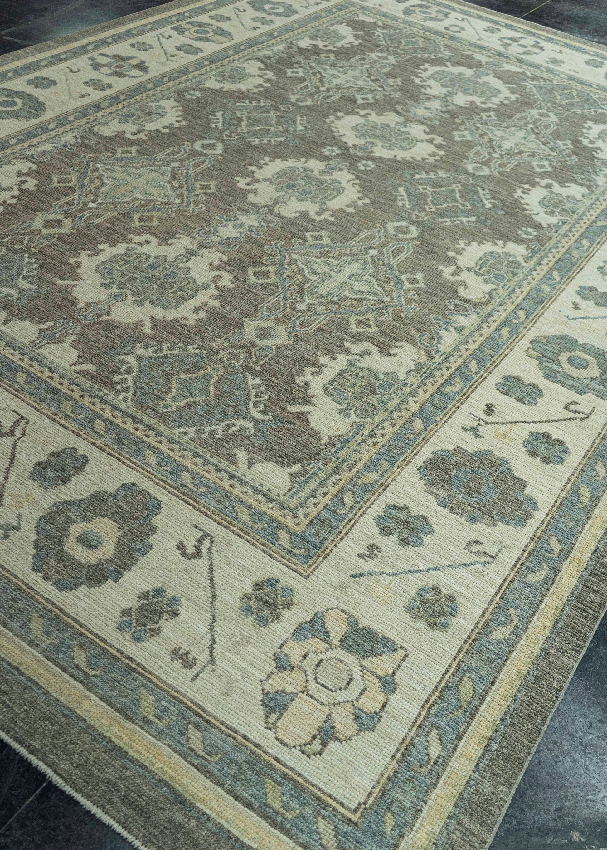 Turkish Oushak Rug 8'9" x 12'8" #19380