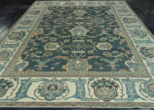 Turkish Oushak Antique Look Rug 9'1" x 12'4" #20096
