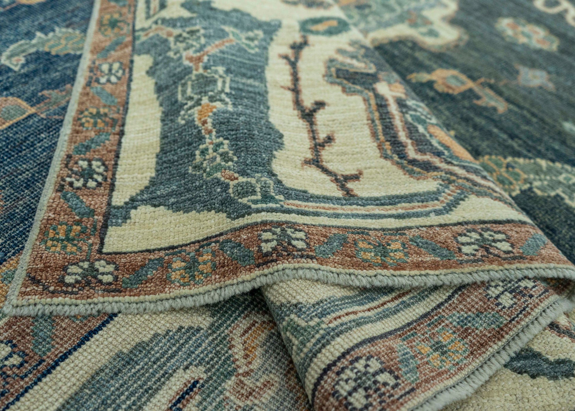 Turkish Oushak Antique Look Rug 9'1" x 12'4" #20096