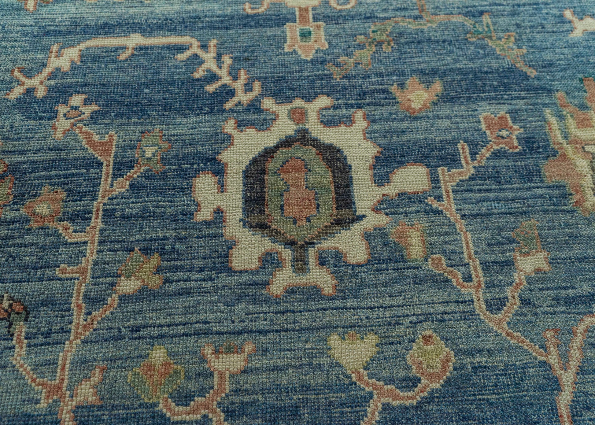 Turkish Oushak Old Wool Rug  9'3" x 12'5" #20014