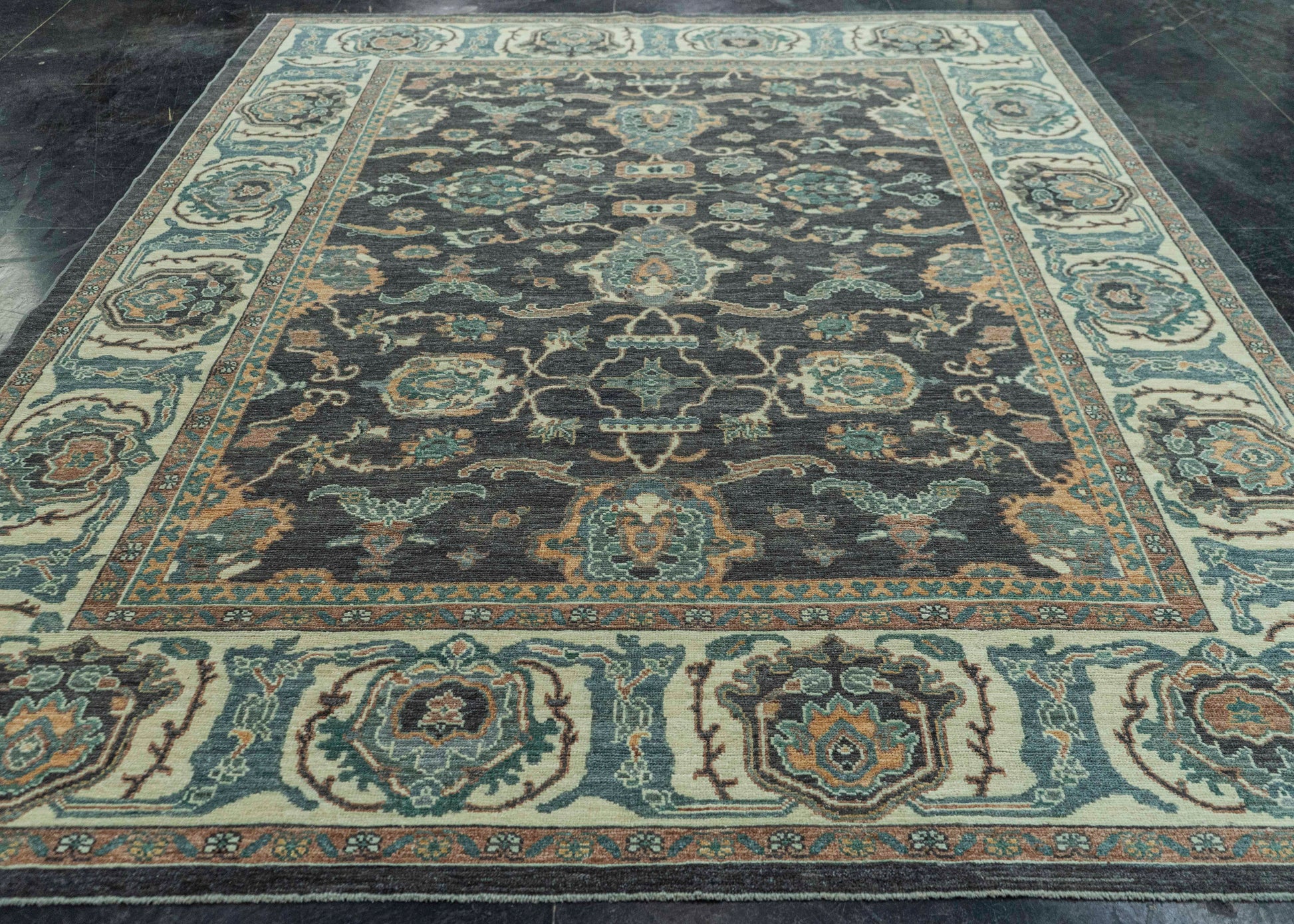 Turkish Oushak Antique Look Rug 8'4" x 10'9" #20060