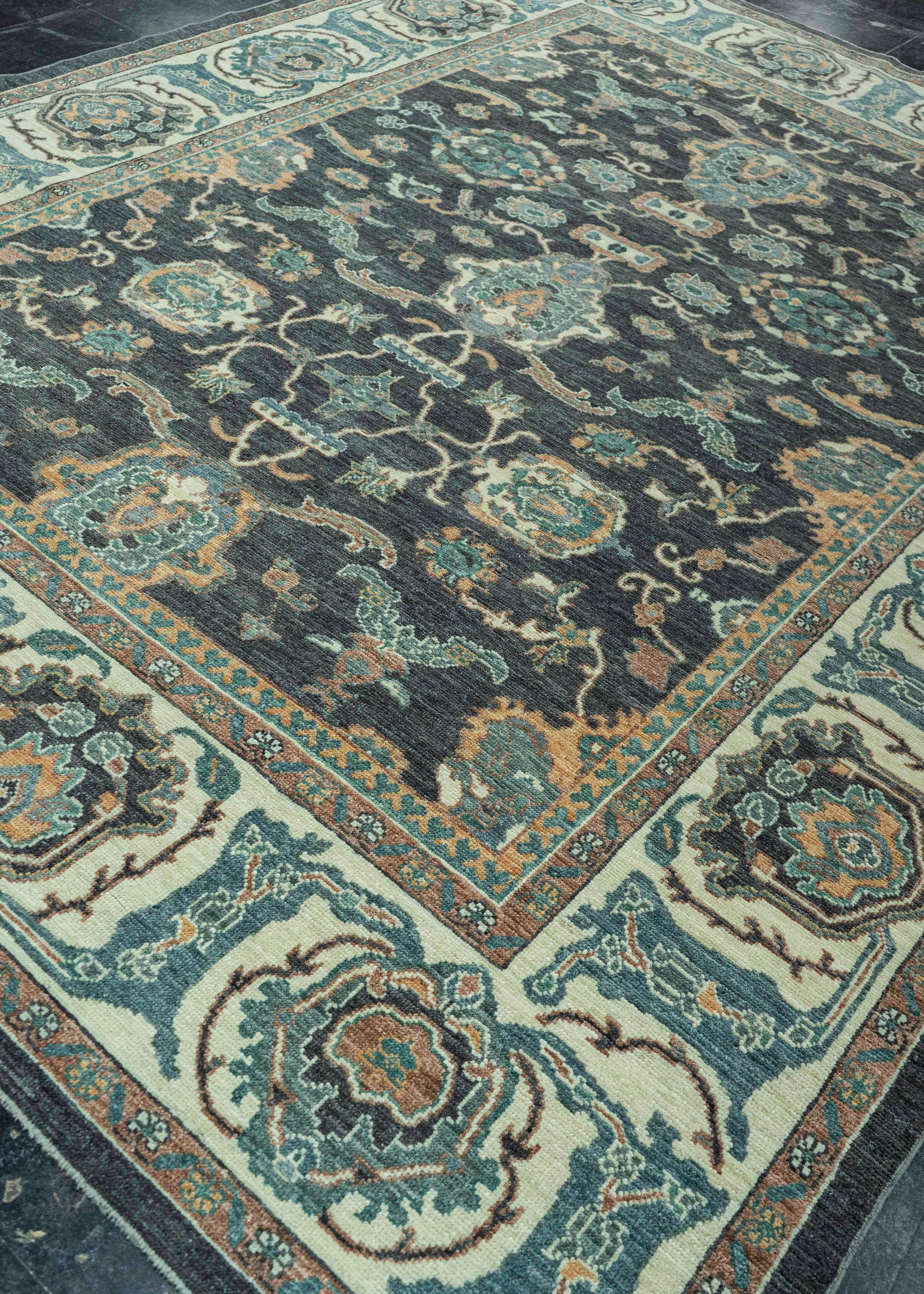 Turkish Oushak Antique Look Rug 8'4" x 10'9" #20060