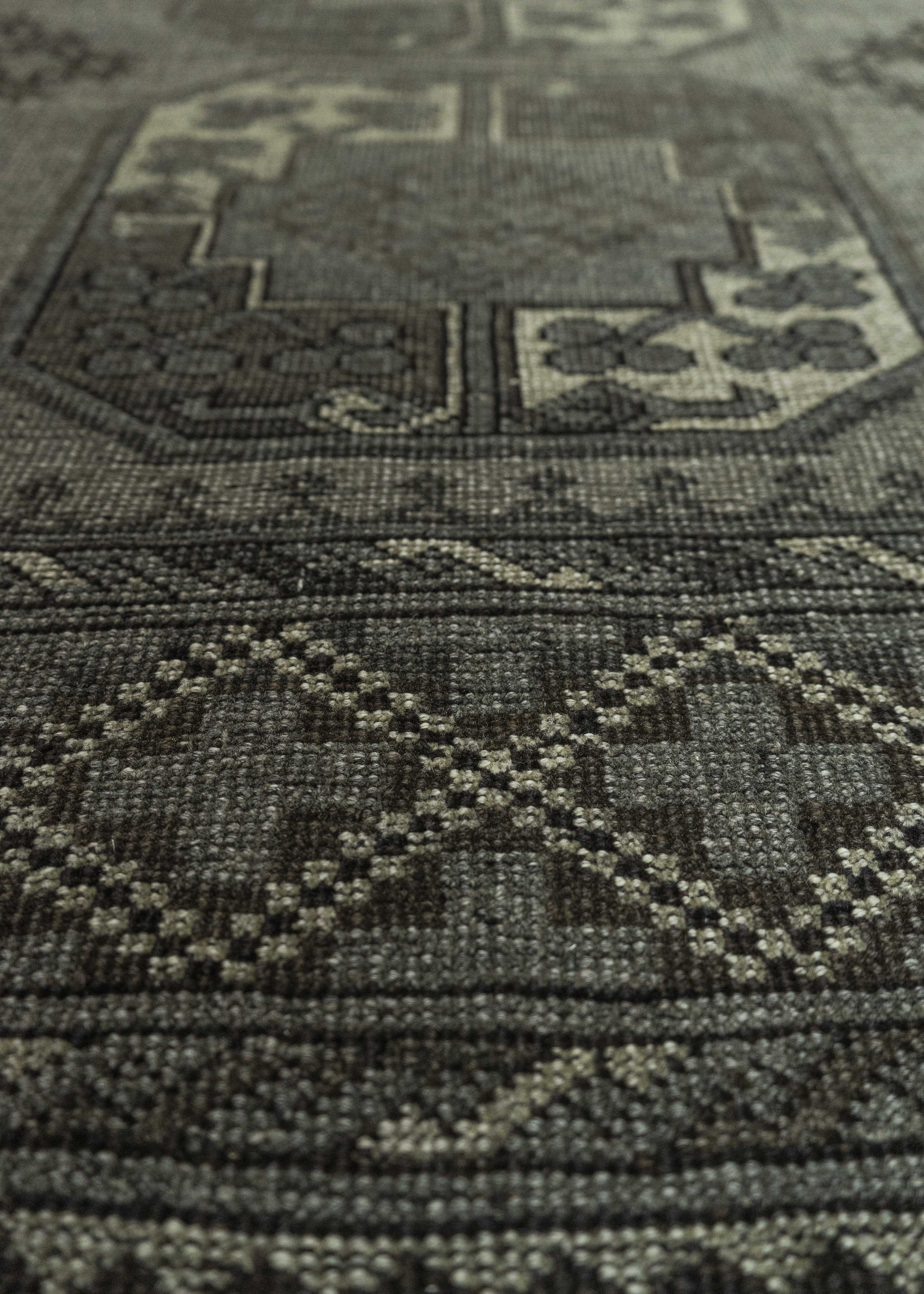 Antique Turkmen Rug 7'6