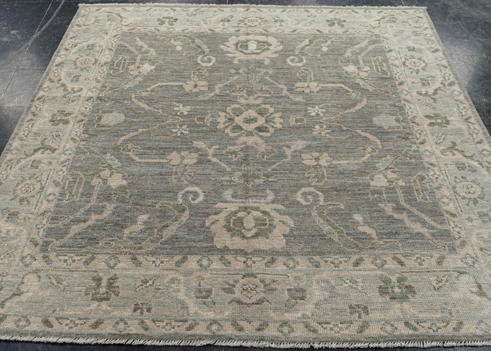 Oushak Rug 5'10" x 6'2" #23544
