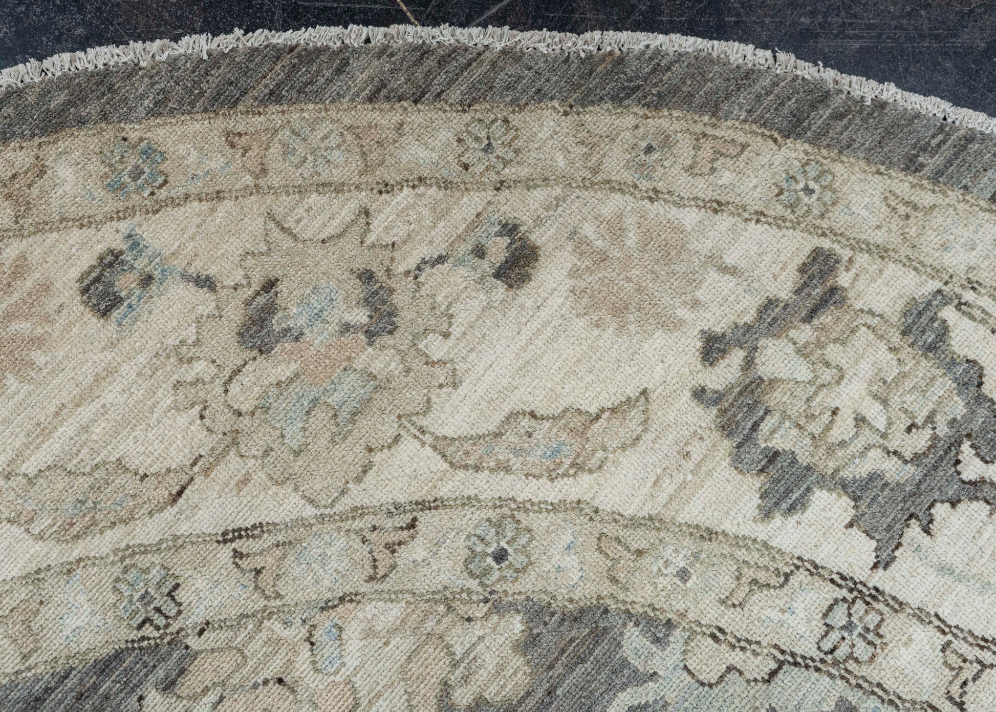 Oushak Round Rug 8'11" x 8'10" #23546