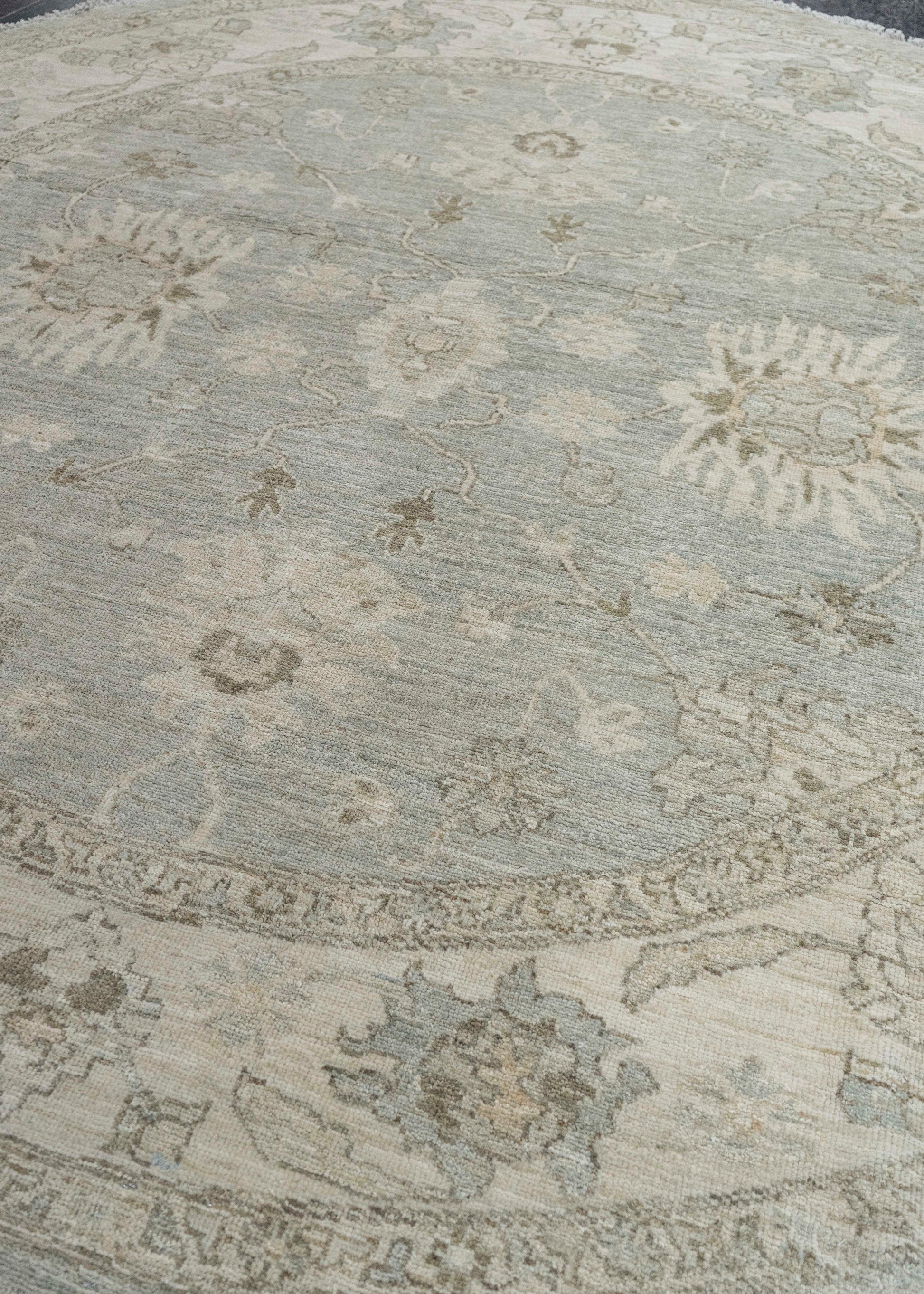 Oushak Round Rug 7'0" x 6'8" #23549