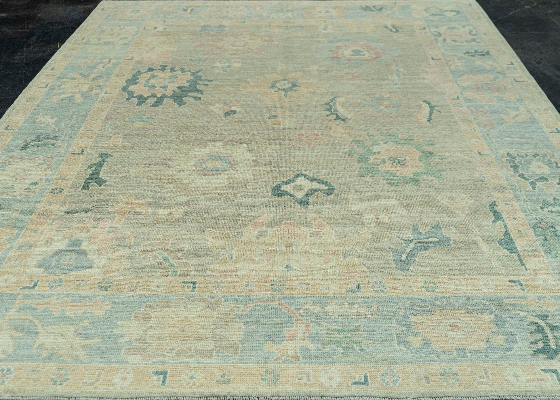 Turkish Oushak Rug 8'5" x 10'5" #19310