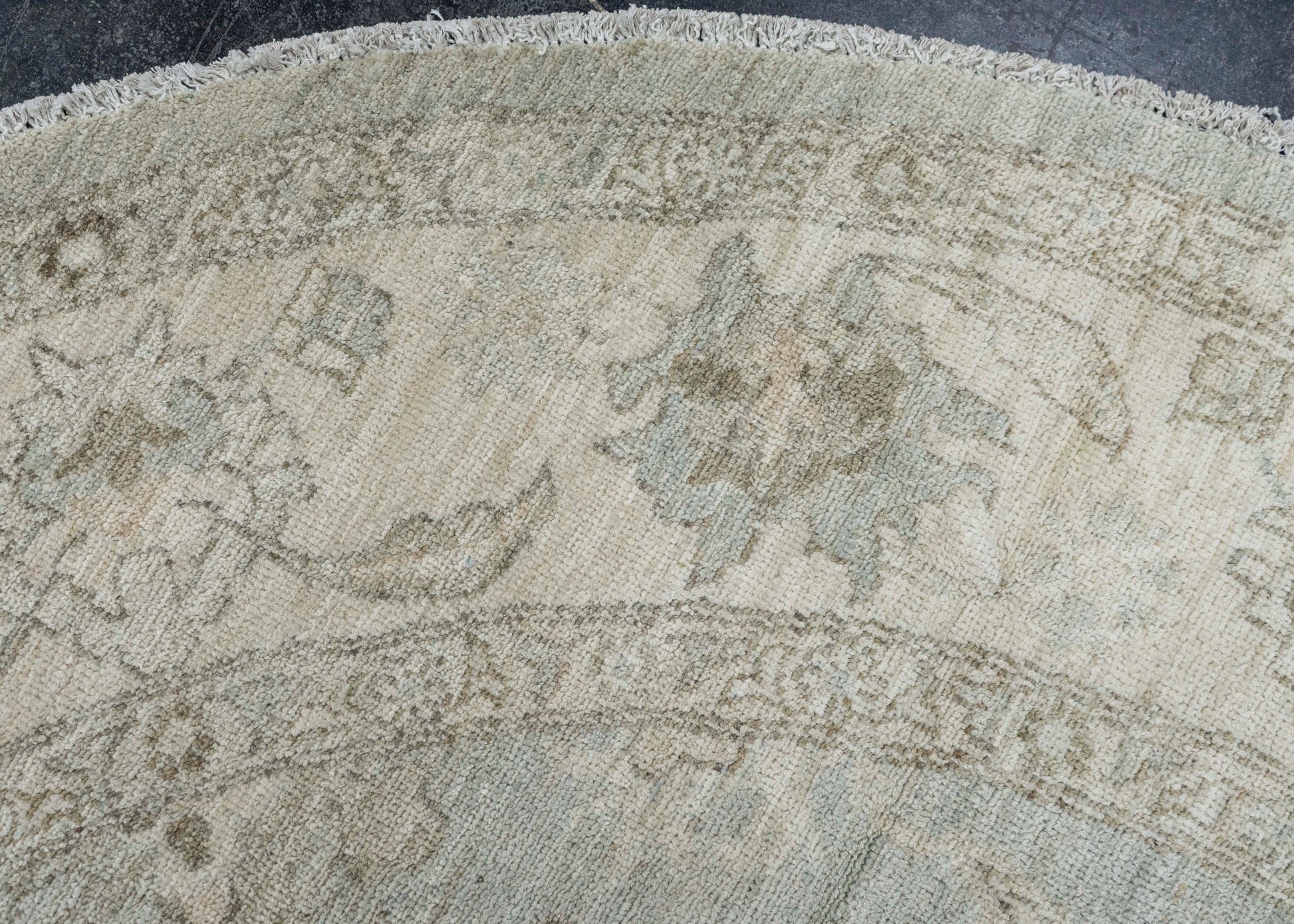 Oushak Round Rug 7'0" x 6'8" #23549
