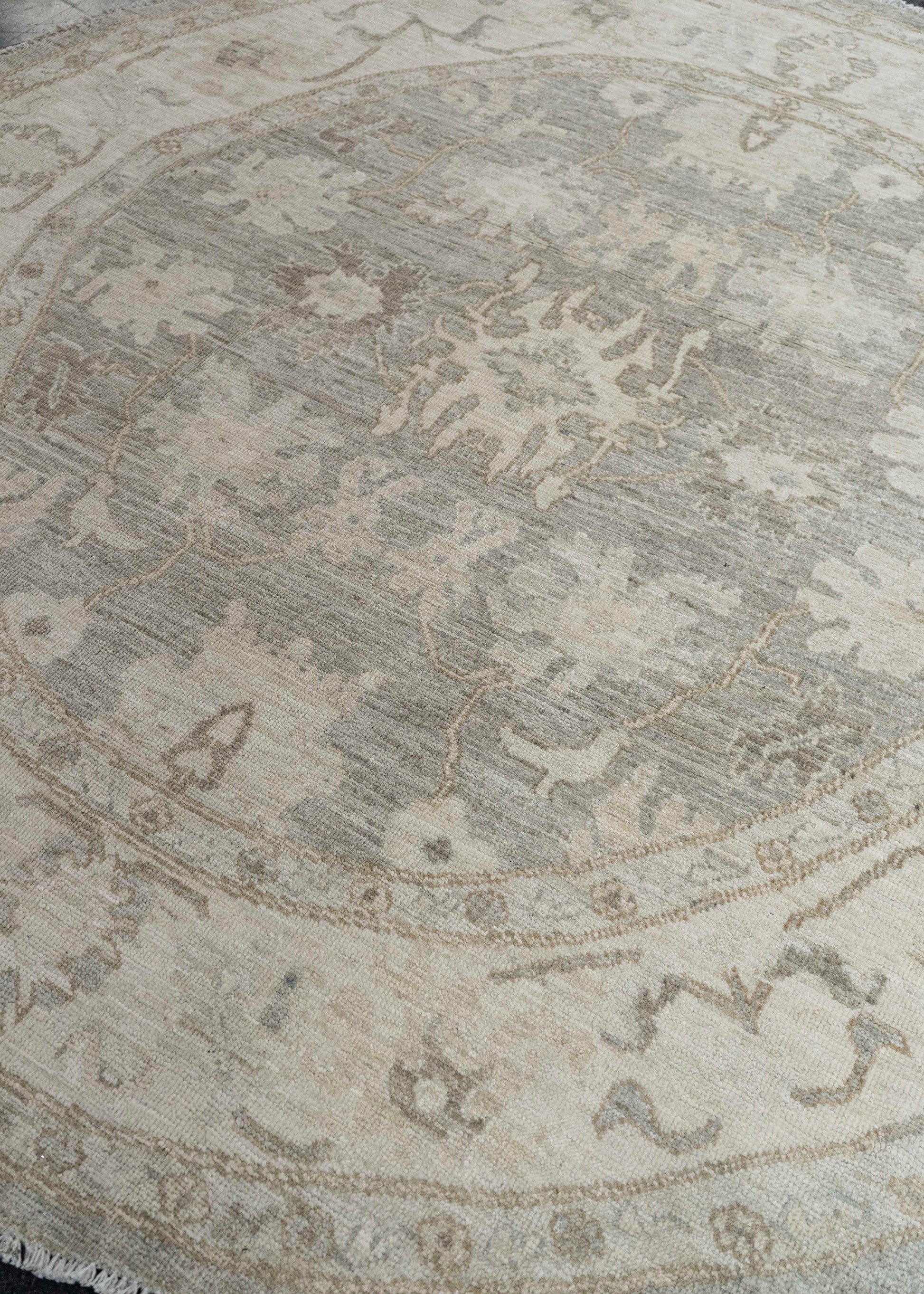 Oushak Round Rug 6'2" x 6'1" #23550