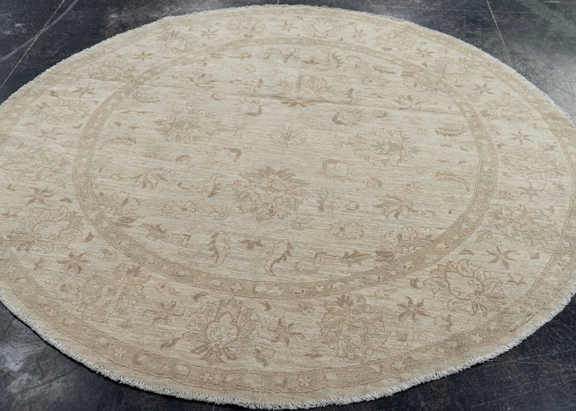 Oushak Round Rug 6'2" x 6'3" #23548