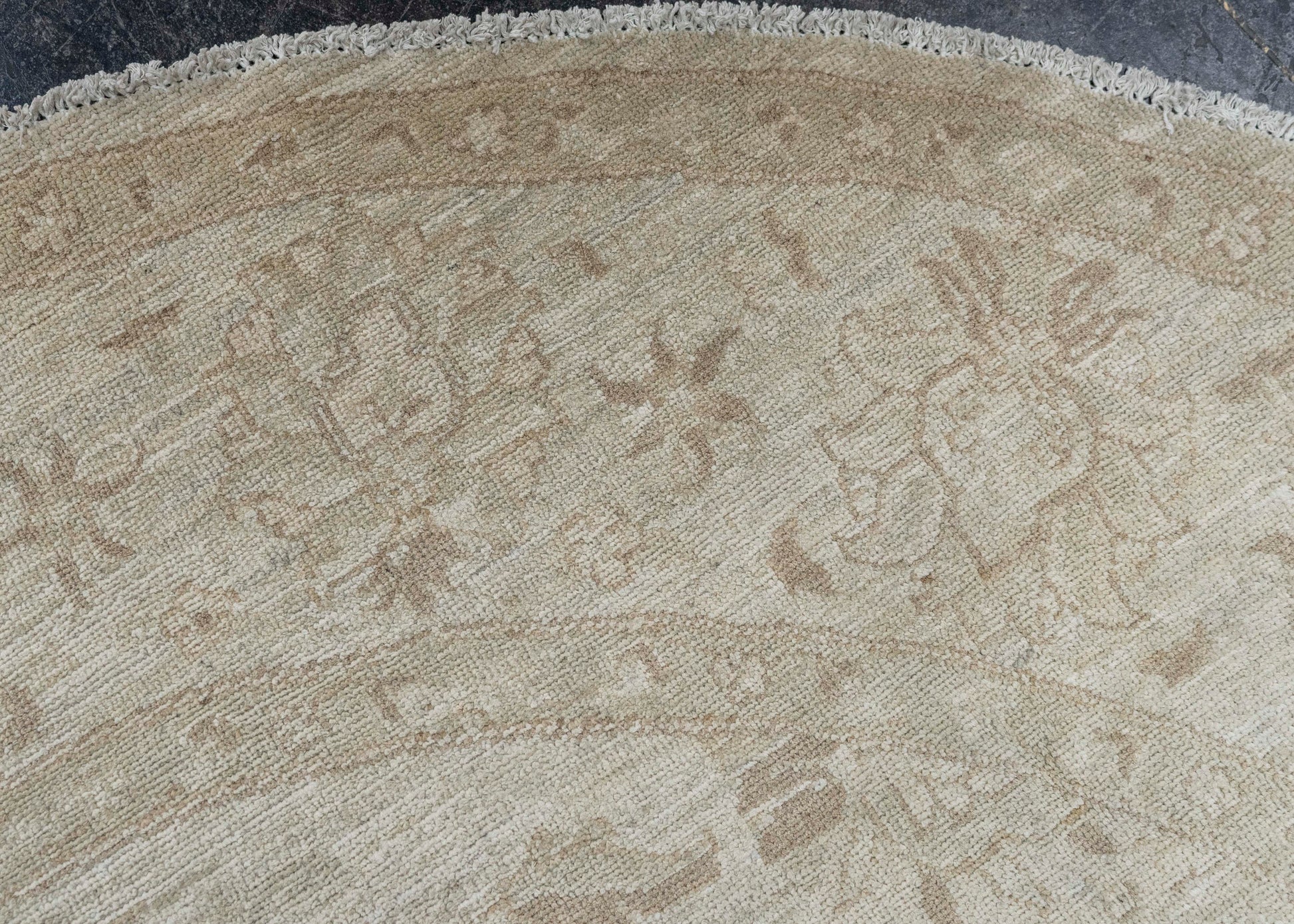 Oushak Round Rug 6'2" x 6'3" #23548