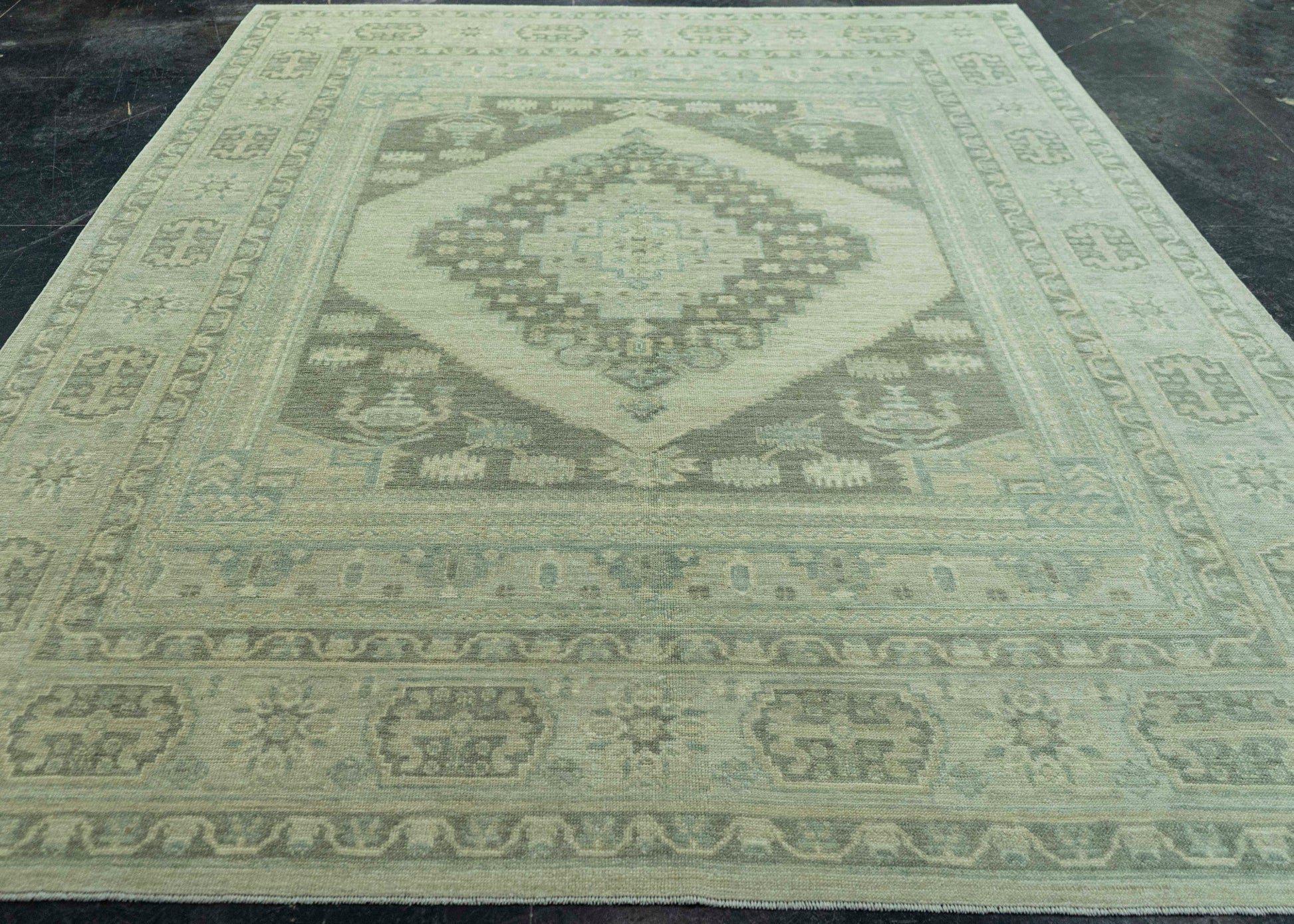 Turkish Oushak Antique Look Rug 8'2" x 10'7" #20049