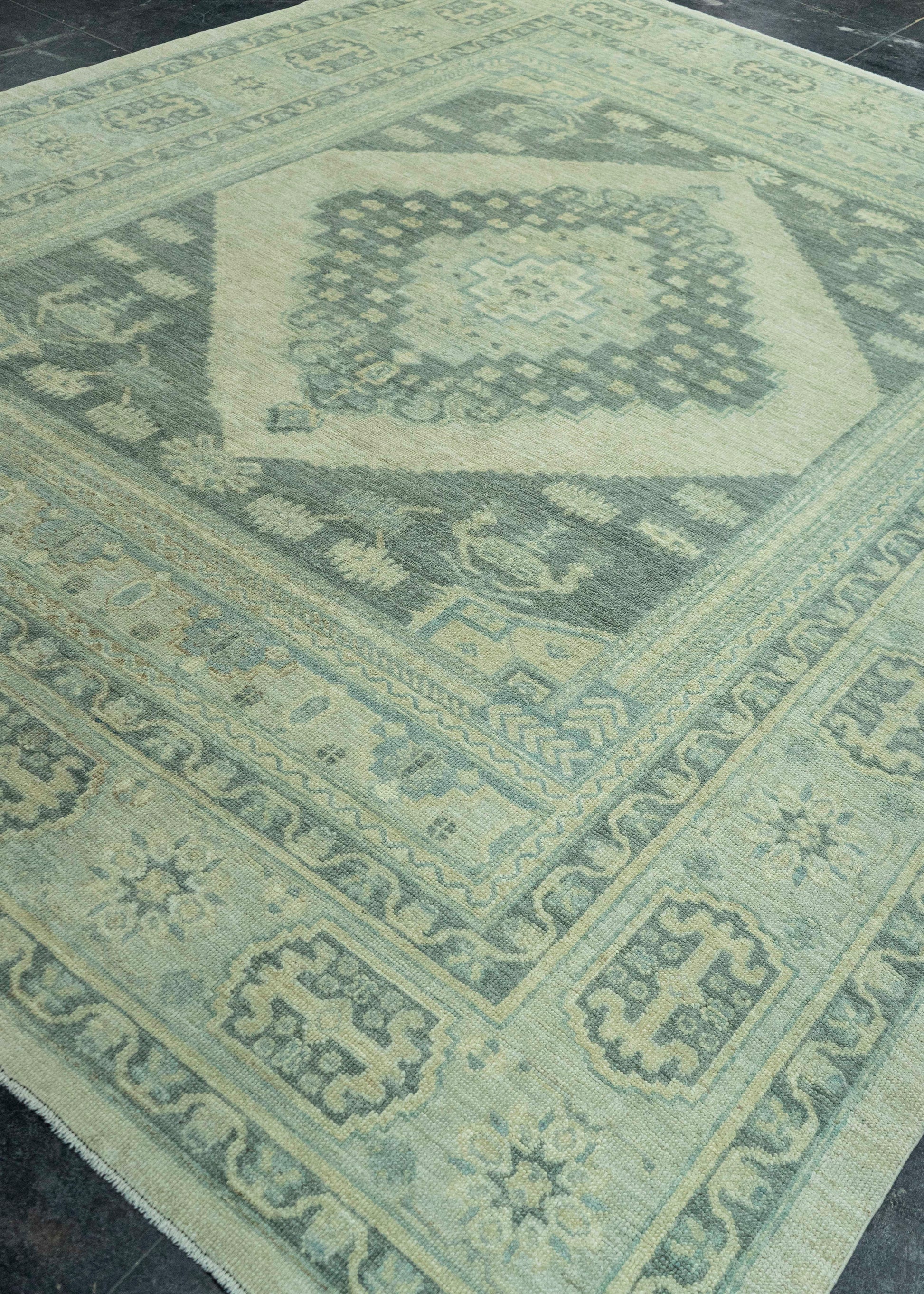 Turkish Oushak Antique Look Rug 8'7" x 10'10" #20048