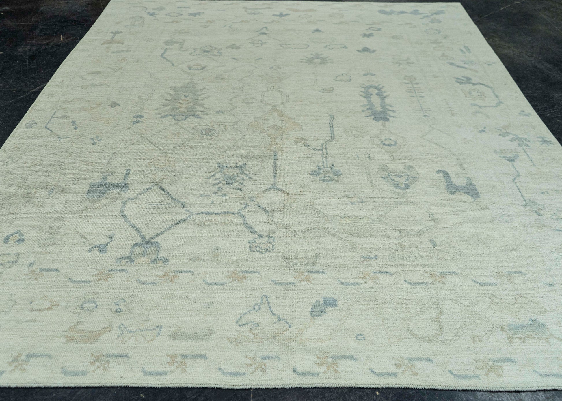 Turkish Oushak Rug 7'9" x 9'10" #19414