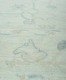 Turkish Oushak Rug 7'9" x 9'10" #19414