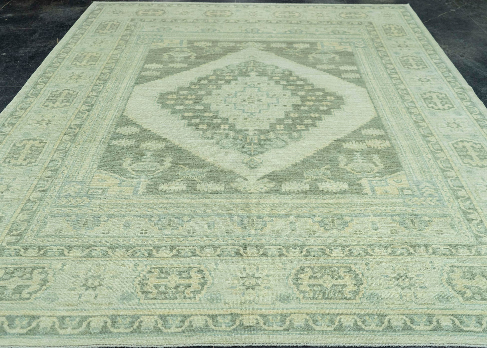 Turkish Oushak Antique Look Rug 8'4" x 10'6" #20071