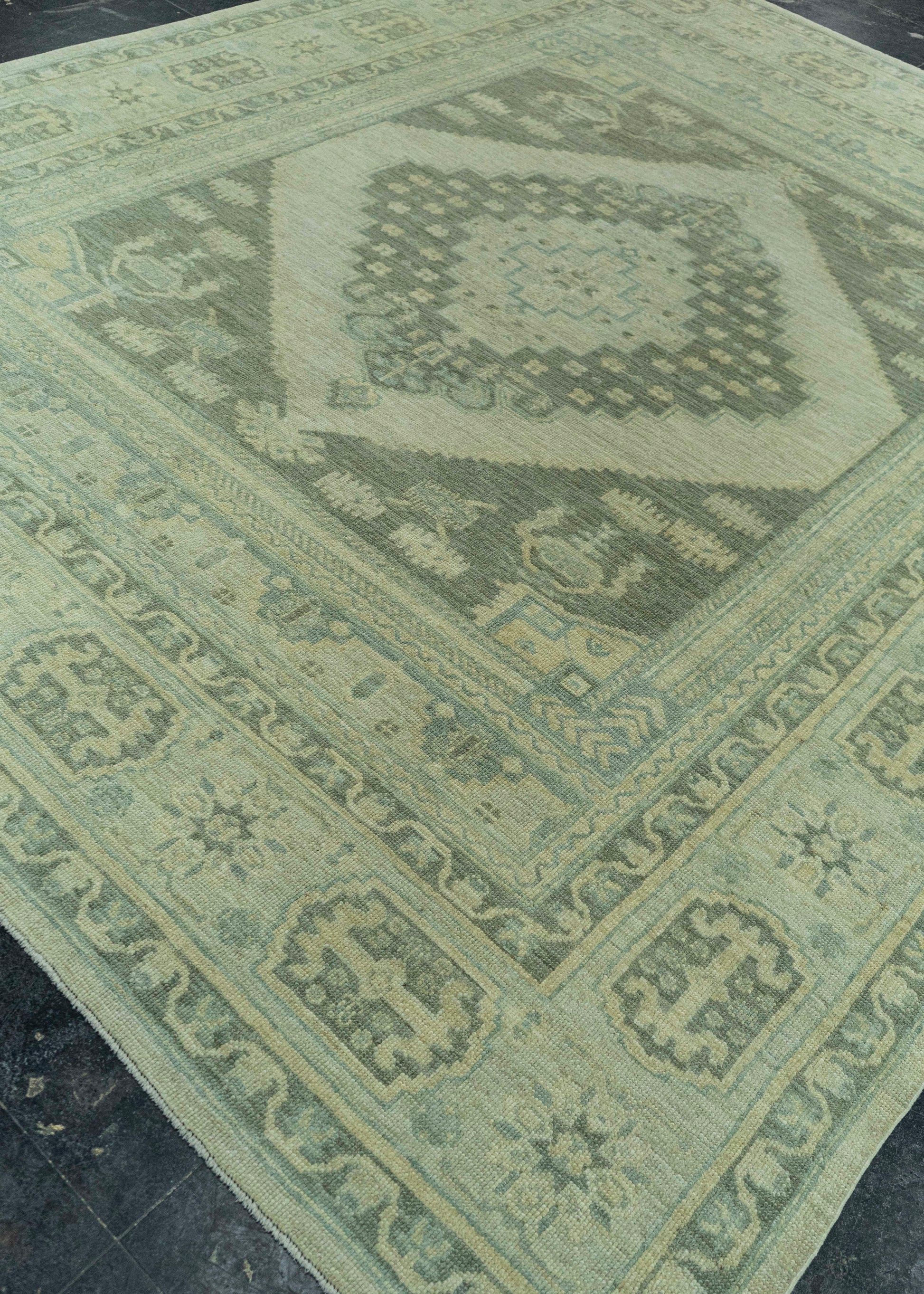 Turkish Oushak Antique Look Rug 8'4" x 10'6" #20071