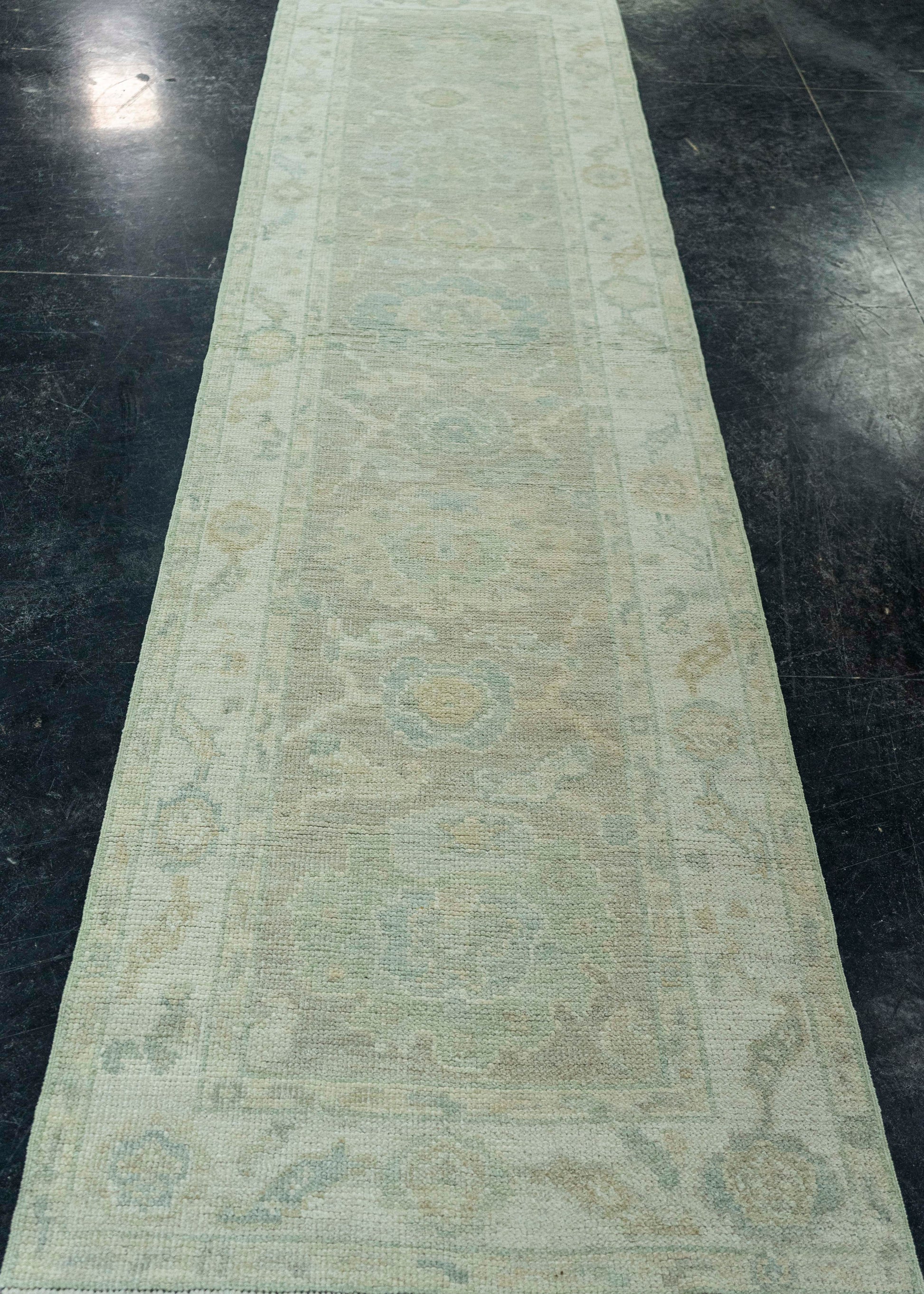 Turkish Oushak Rug 2'6" x 10'1" #19239
