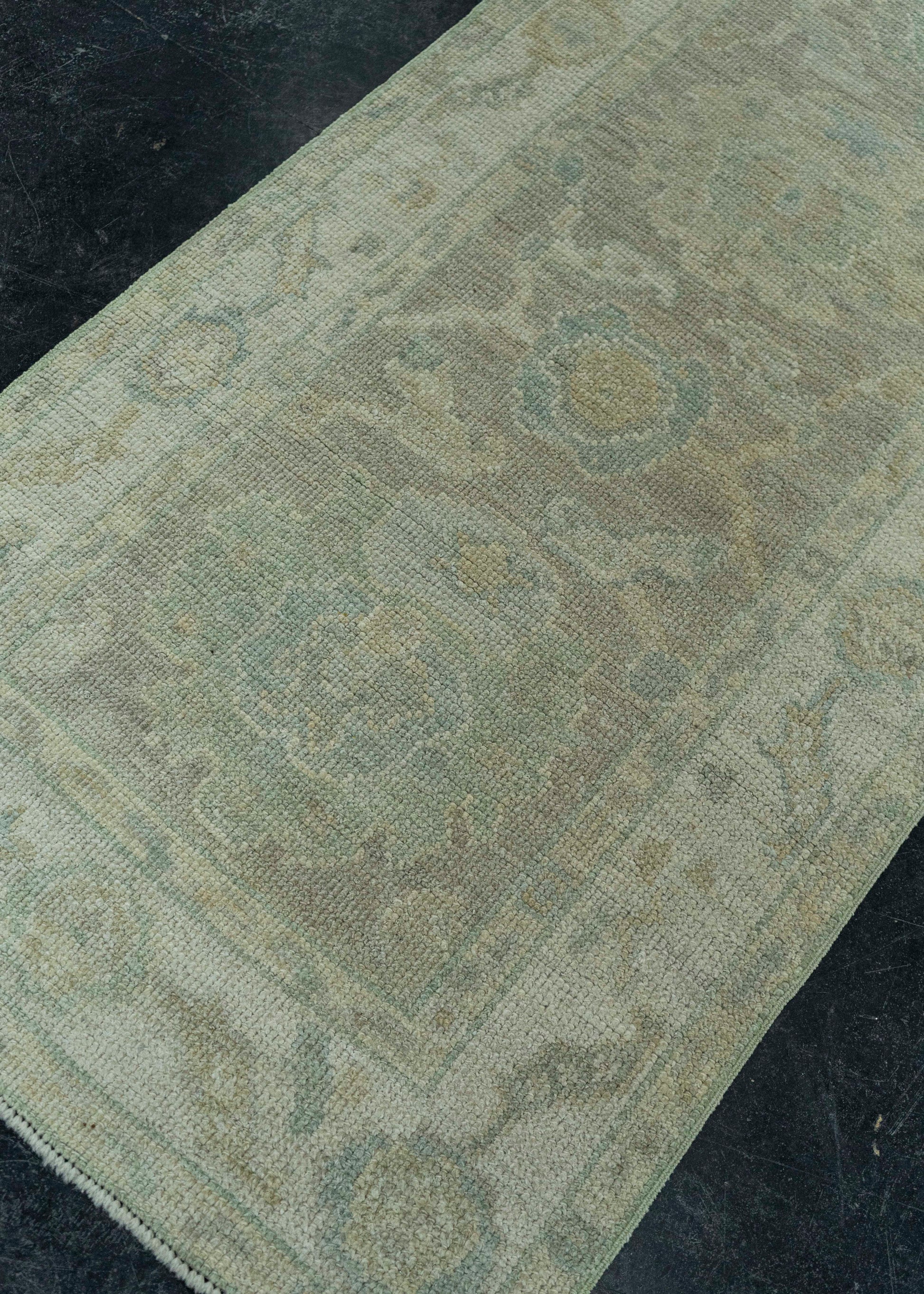 Turkish Oushak Rug 2'6" x 10'1" #19239