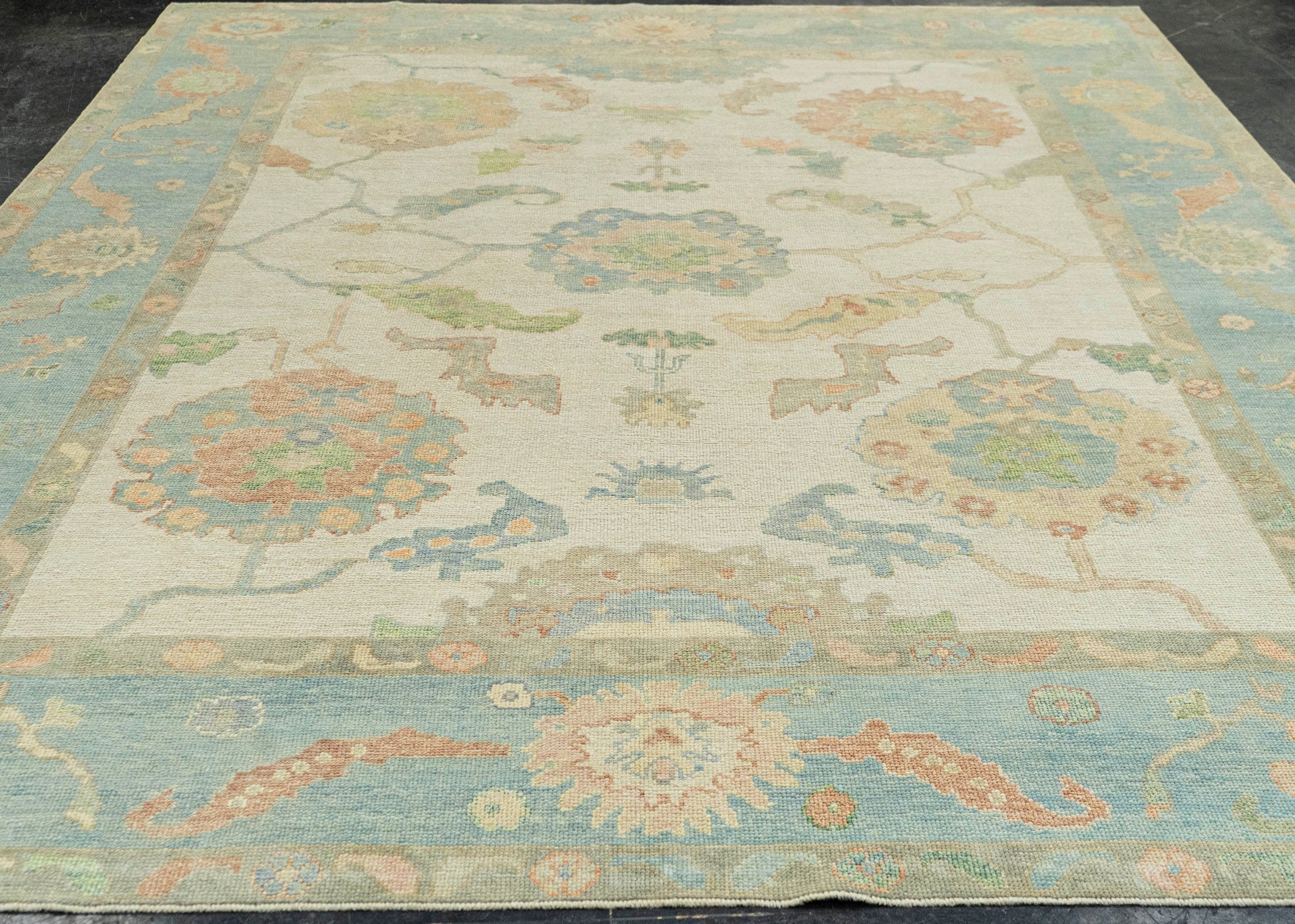 Turkish Oushak Rug 9'1" x 11'2" #22204