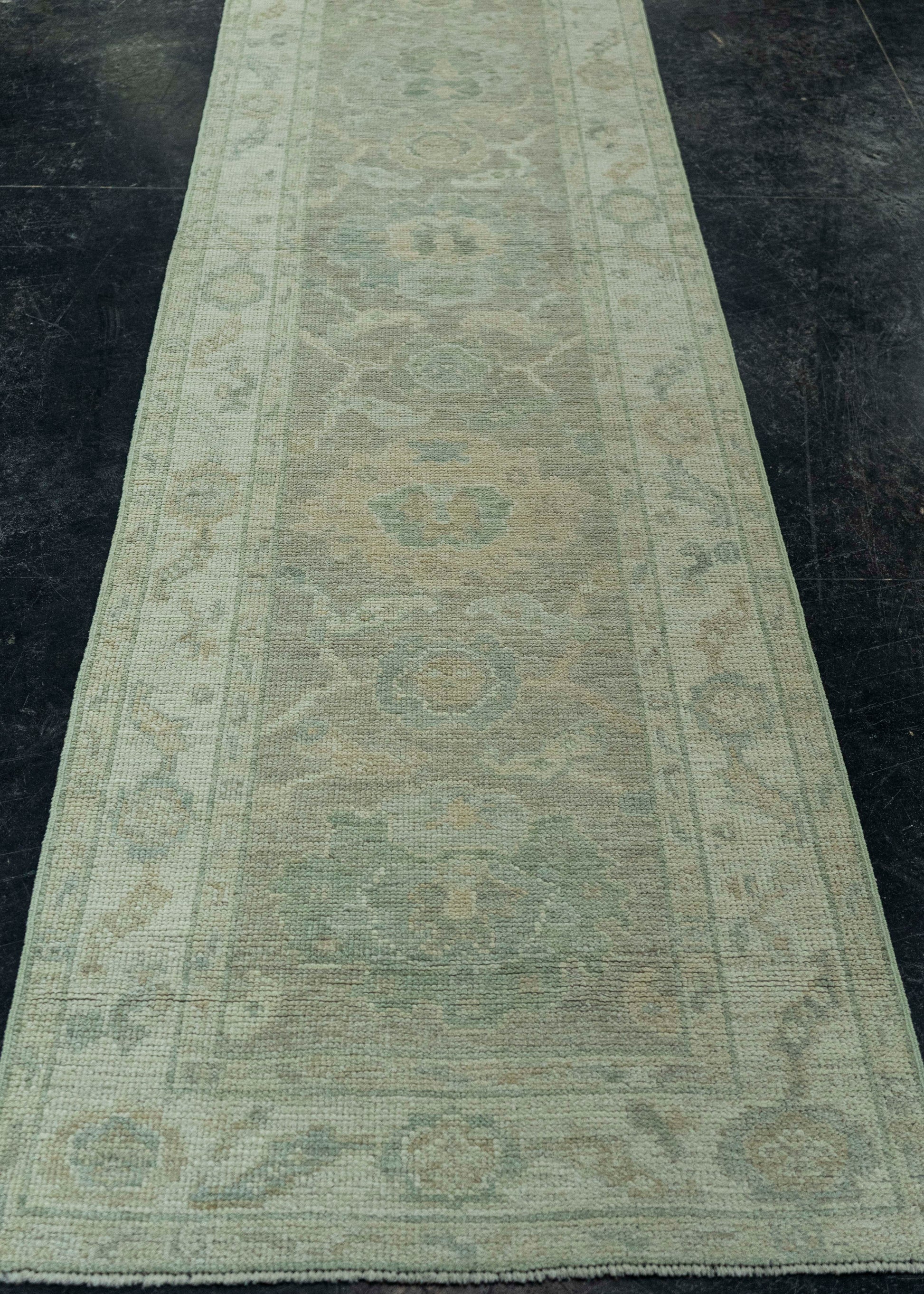 Turkish Oushak Rug 2'6" x 10'3" #19333
