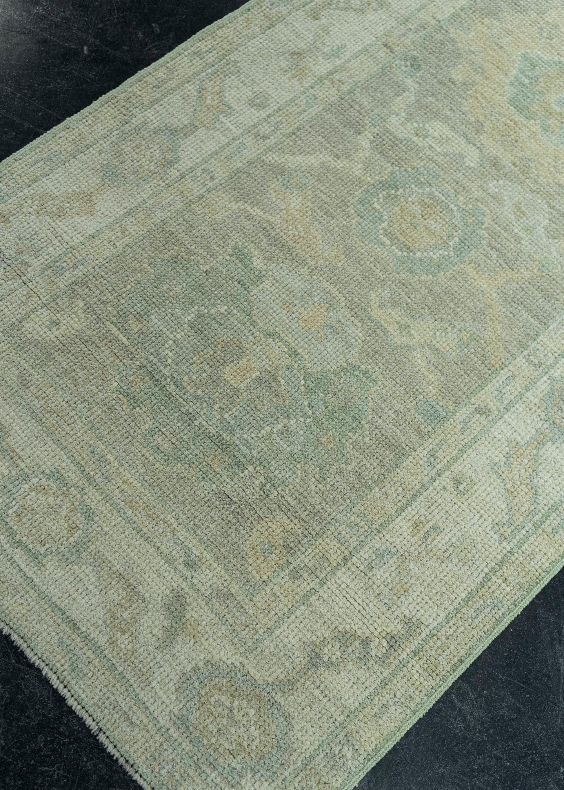 Turkish Oushak Rug 2'6" x 10'3" #19333