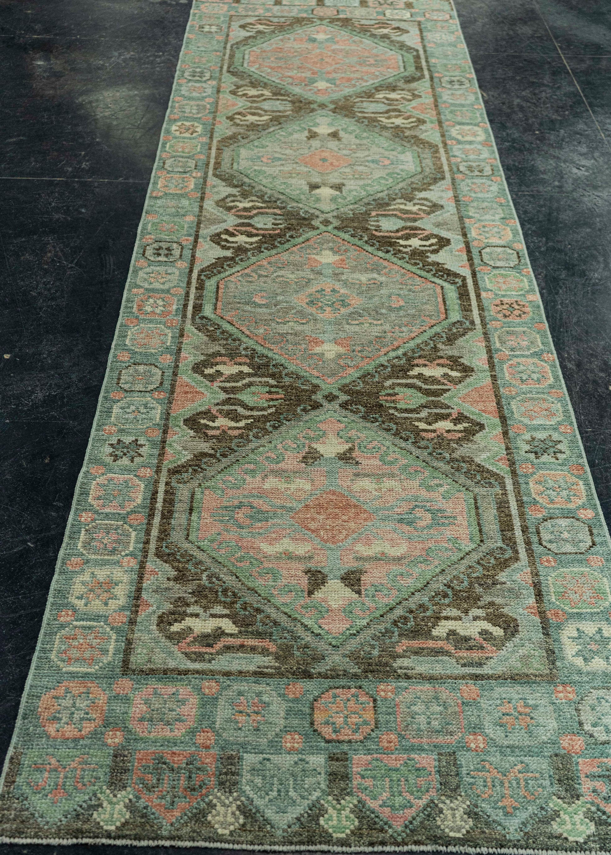 Turkish Oushak Rug 2'10" x 10'4" #20042