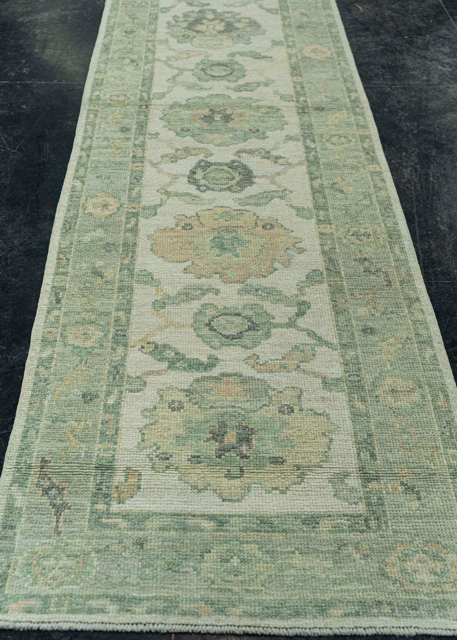 Turkish Oushak Rug 2'7" x 10'3" #19461