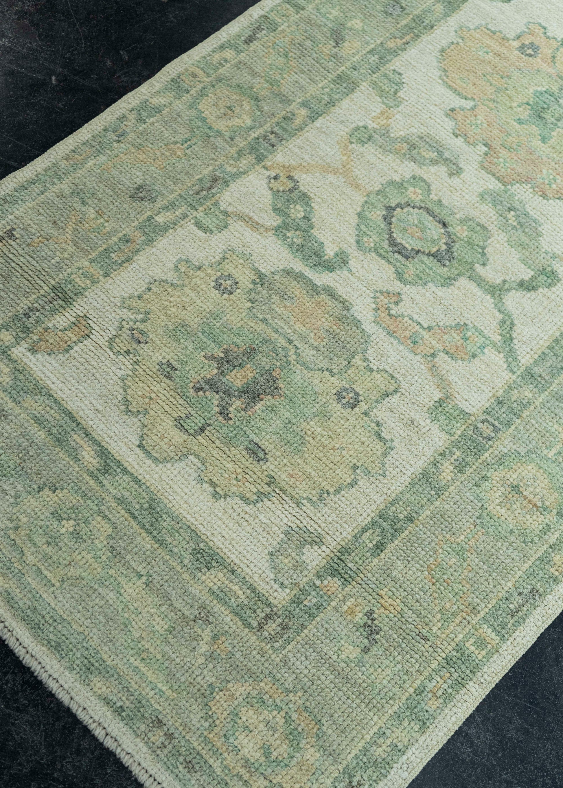 Turkish Oushak Rug 2'7" x 10'3" #19461