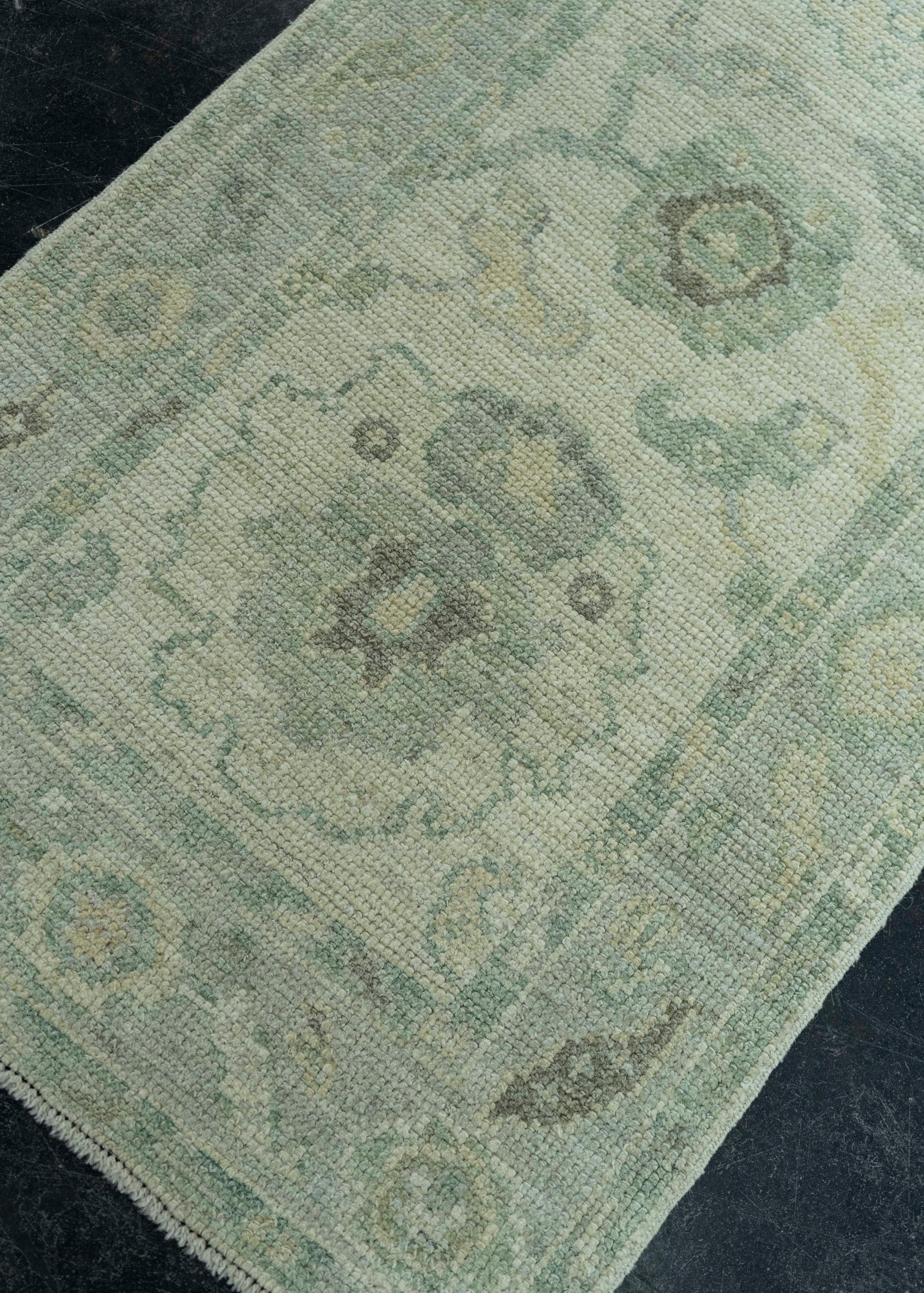 Turkish Oushak Rug 2'2" x 10'6" #19407