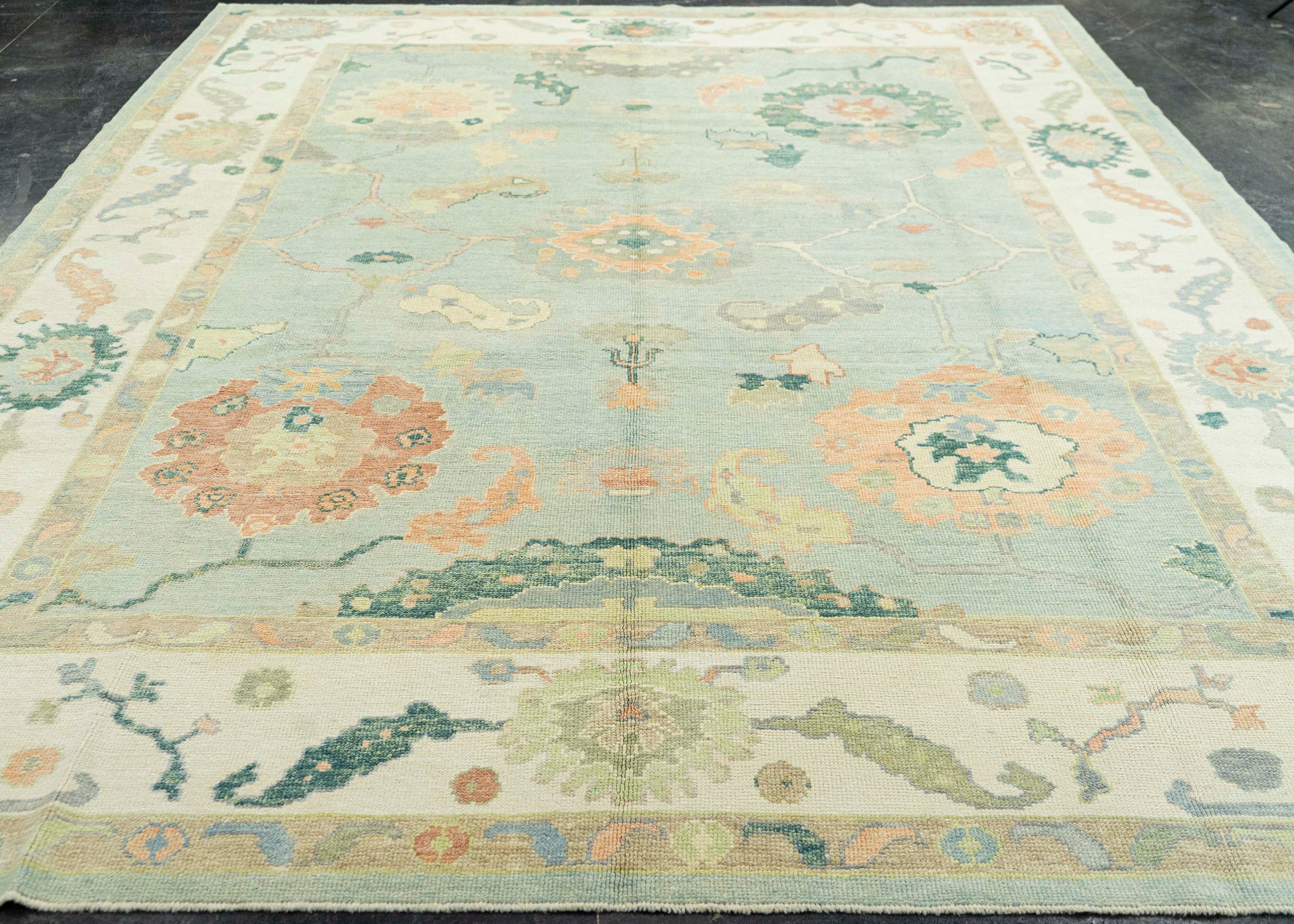 Turkish Oushak Rug 9'7" x 12'8" #22211