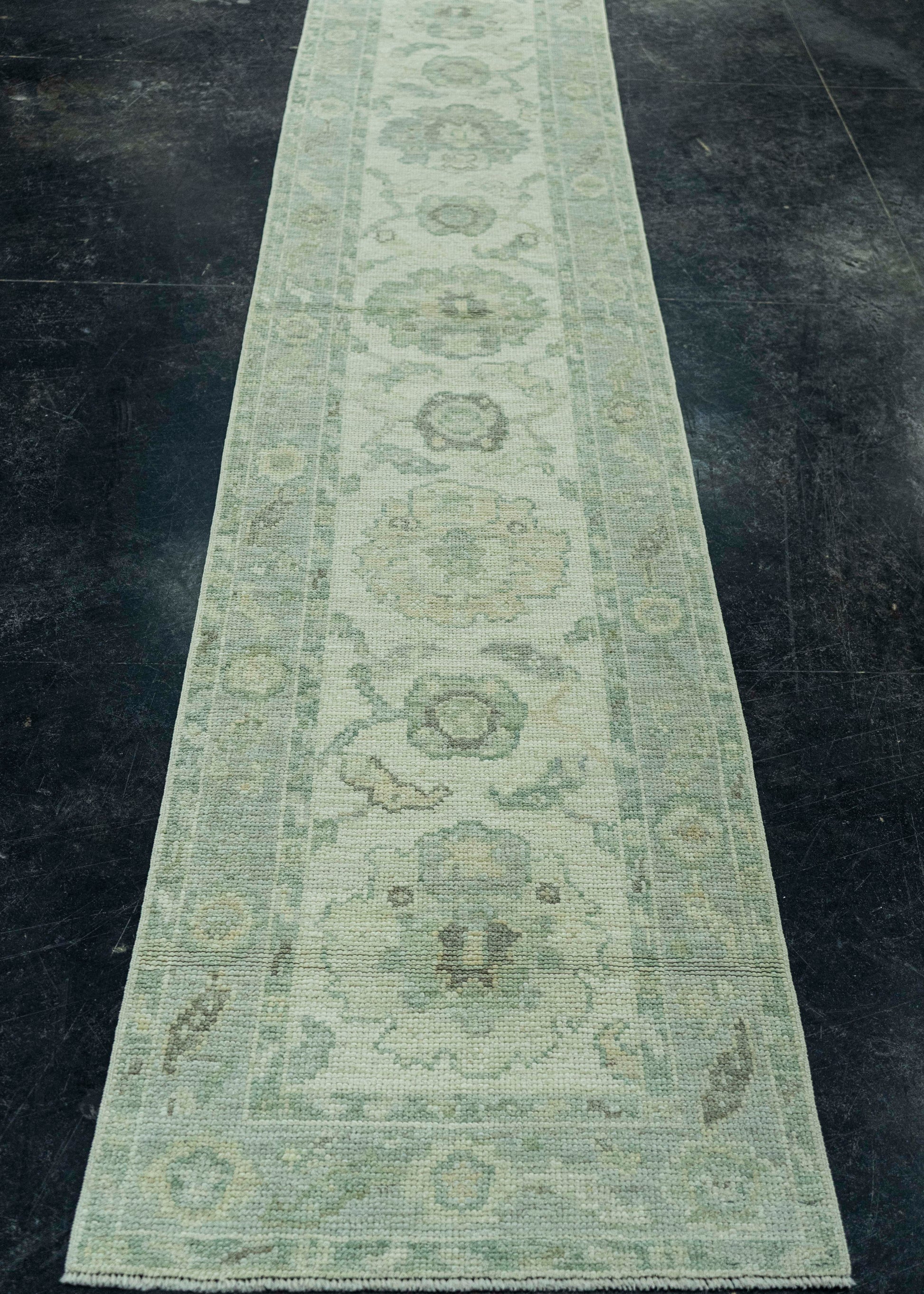 Turkish Oushak Rug 2'1" x 10'8" #19487