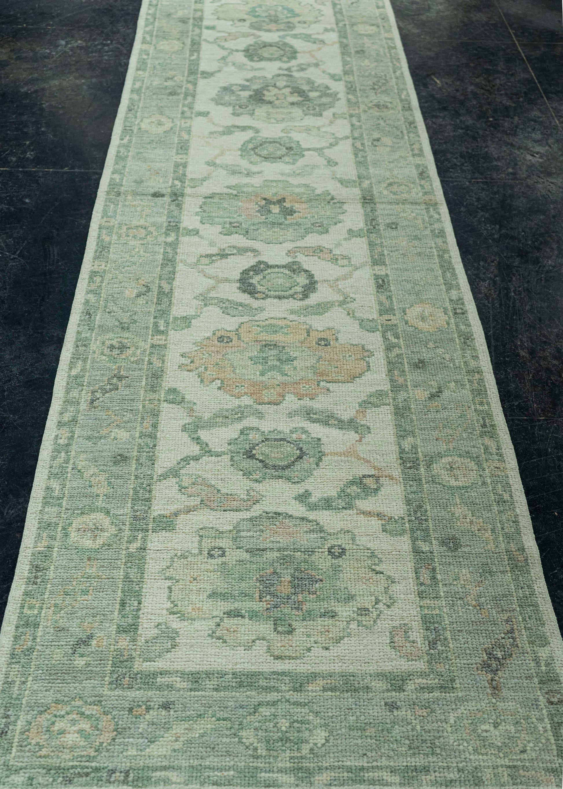 Turkish Oushak Rug 2'8" x 10'3" #19338