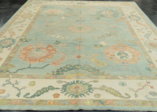 Turkish Oushak Rug 9'7" x 12'7" #22195