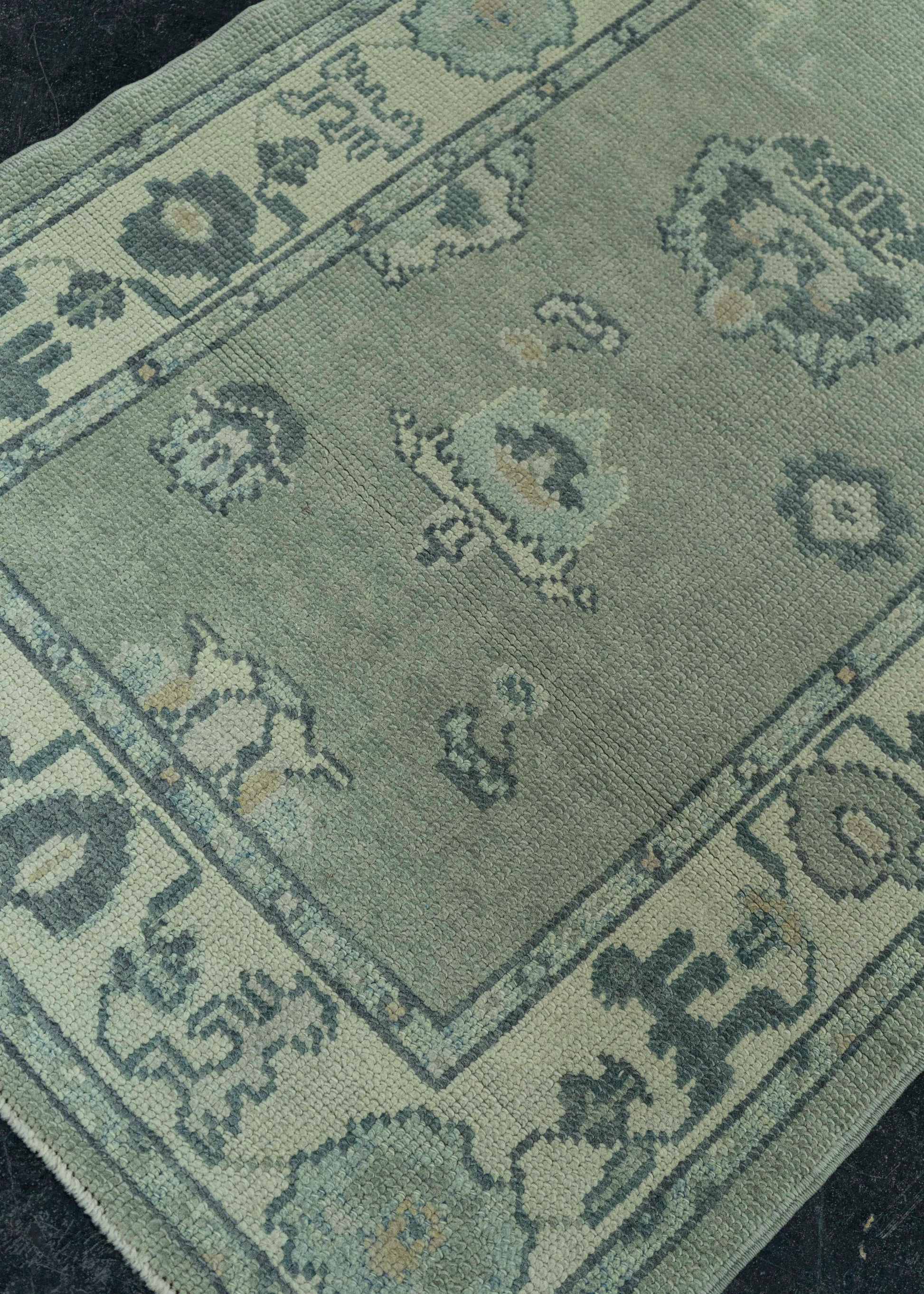 Turkish Oushak Rug 3' x 10'2" #19086