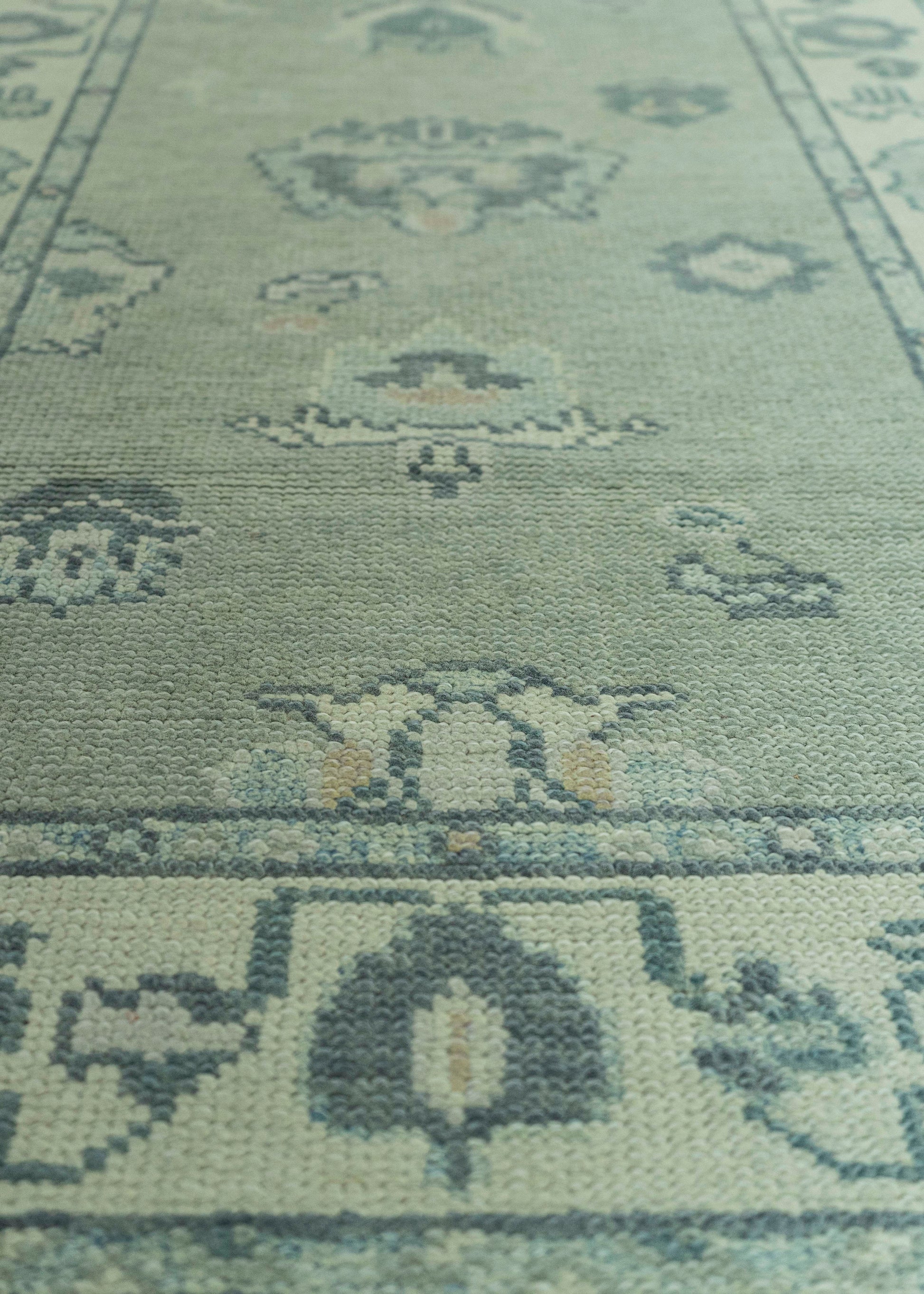 Turkish Oushak Rug 3' x 10'2" #19086
