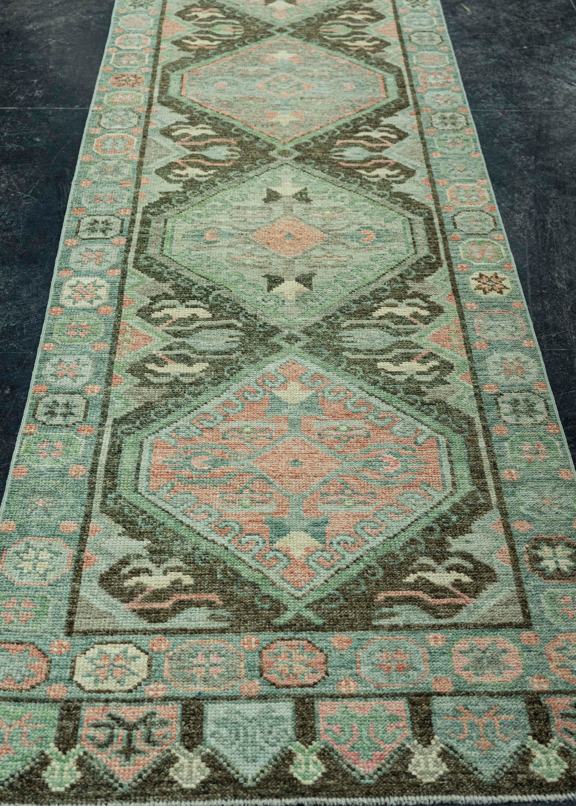 Turkish Oushak Rug 2'10" x 10'6" #20024