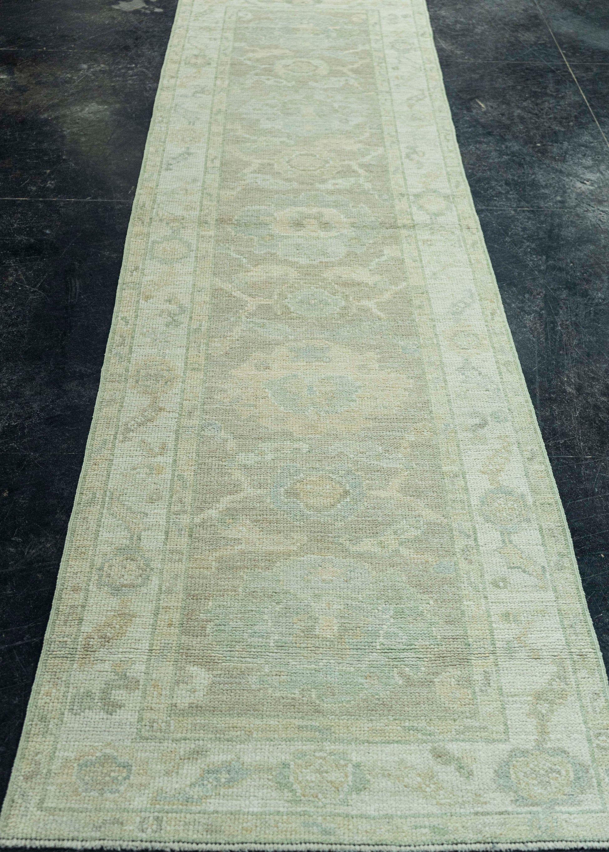 Turkish Oushak Rug 2'6" x 10'4" #19287