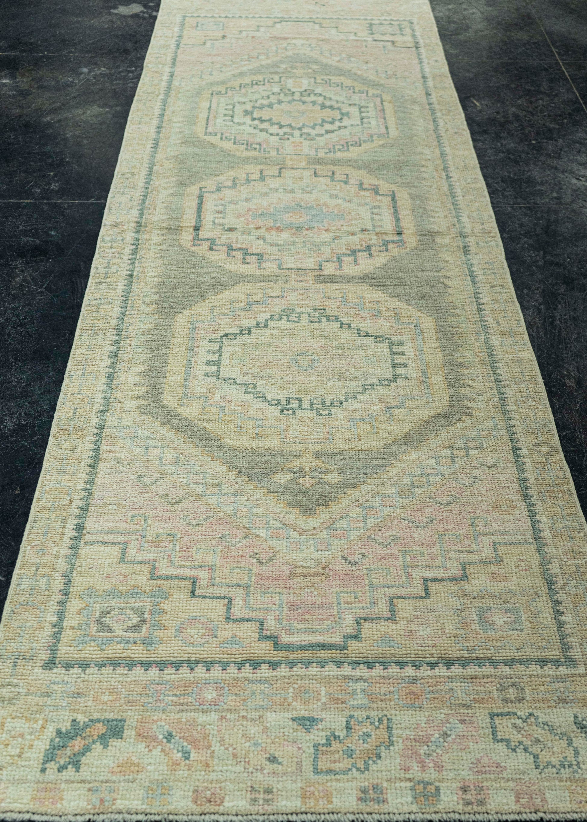 Turkish Oushak Rug 2'11" x 10'3" #19249